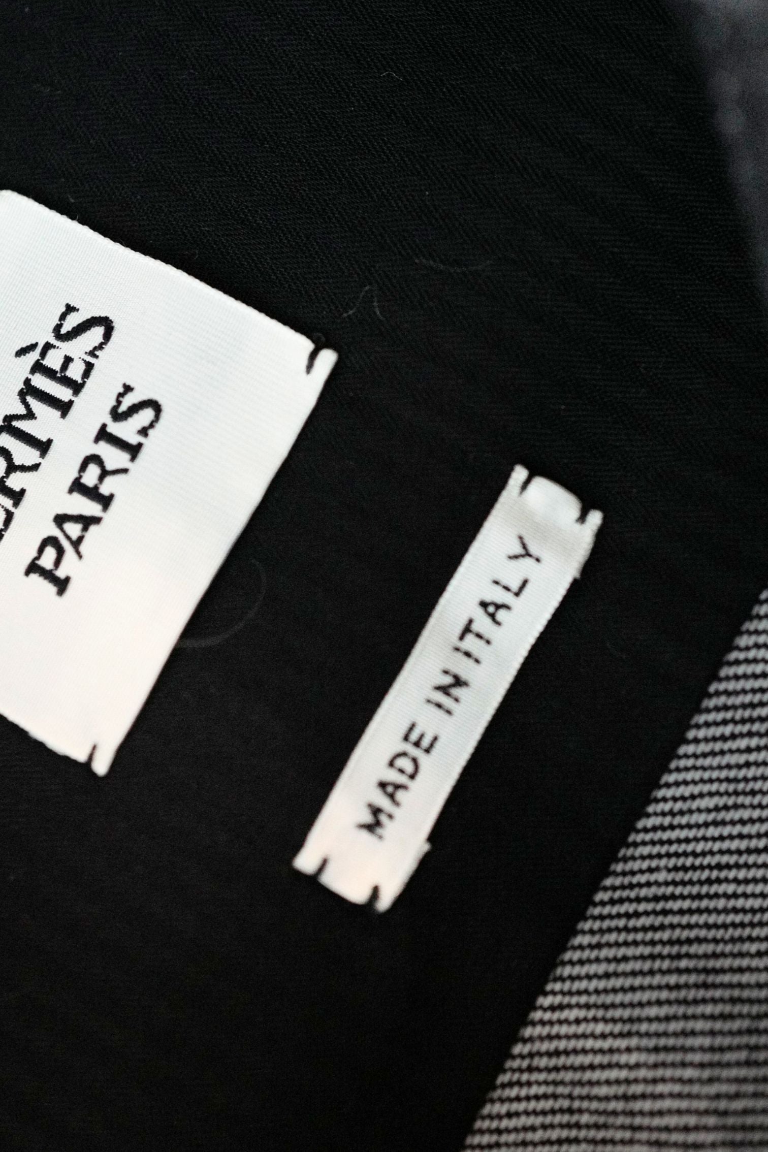 Hermès Sleeveless Vest Jacket Natural Pigment Denim Gris Carbone Size 38