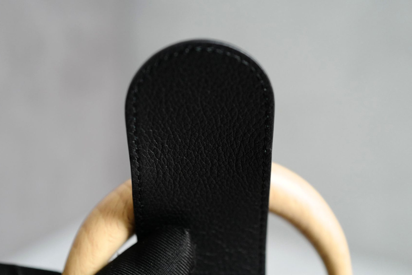 NEW Goyard Saigon Souple Mini Bag in Black Palladium HW with Beech Handle