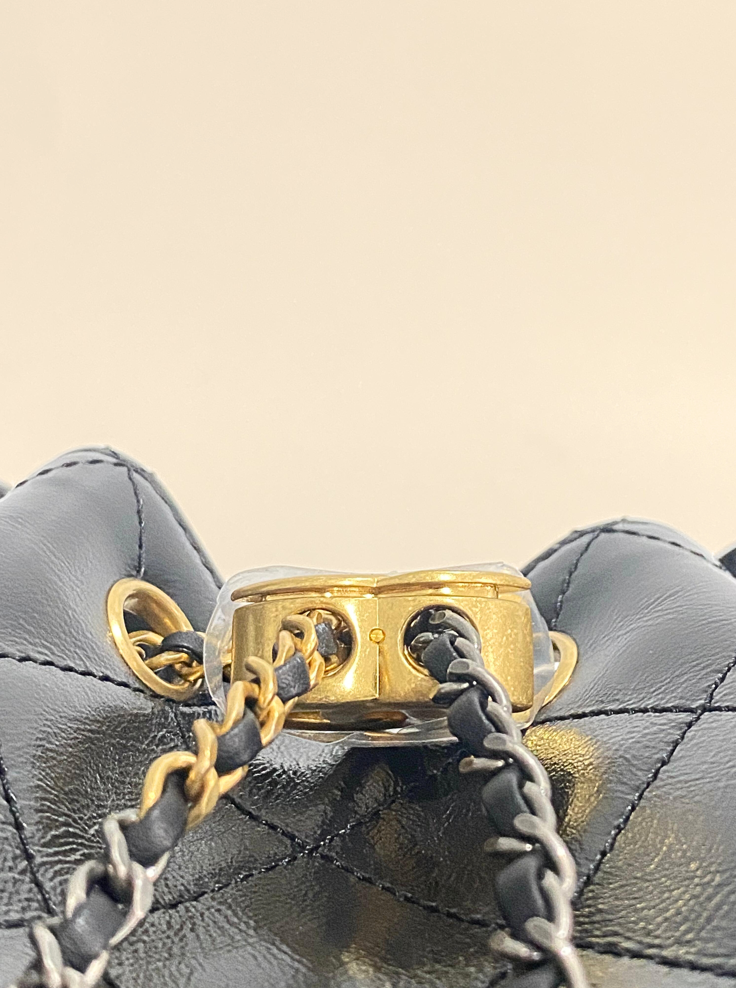 CHANEL 26C Black Mini Lambskin Bag with Mixed Hardware