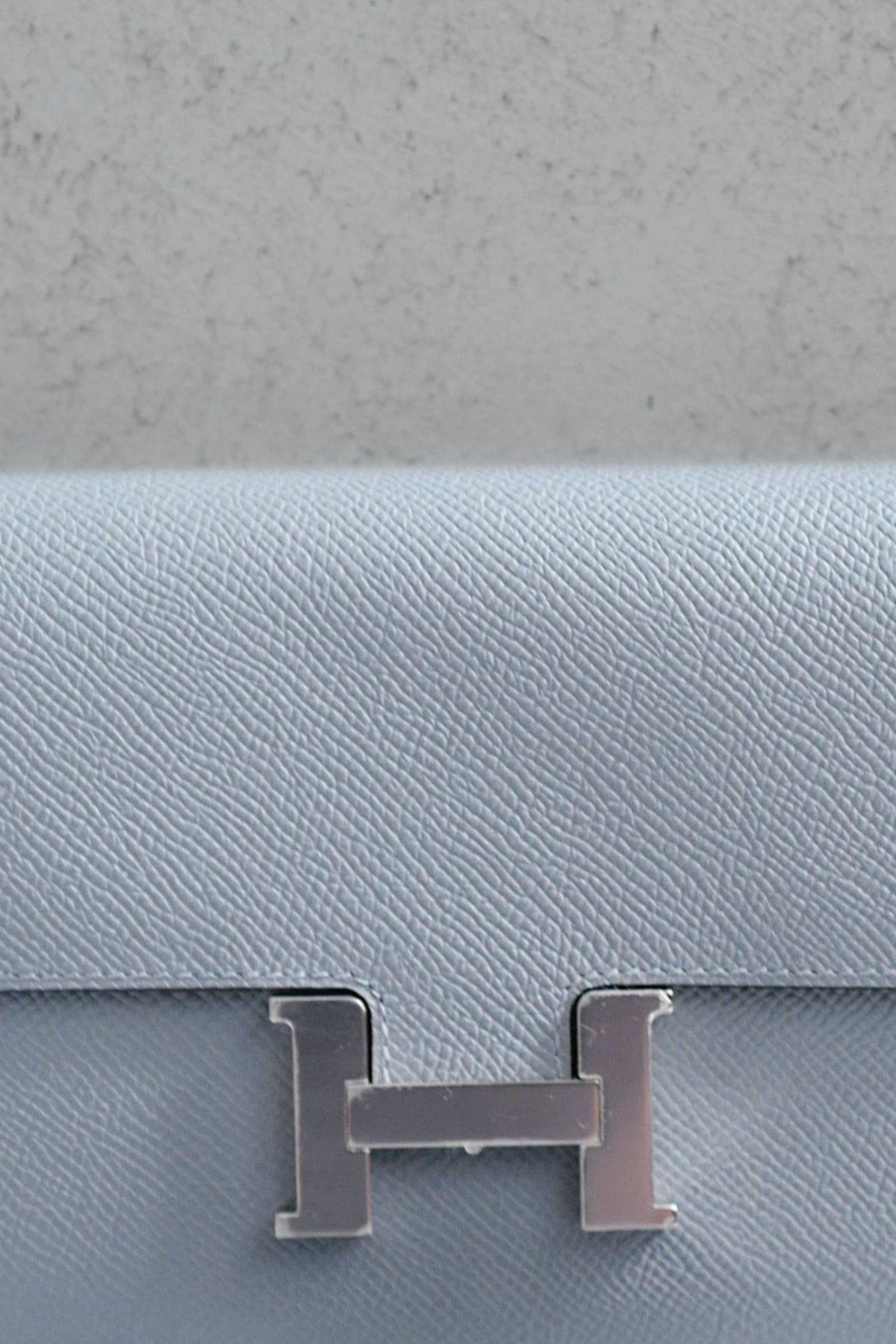 BNIB Hermes Constance To Go Wallet Gris Pantin Epsom Calfskin Palladium Hardware