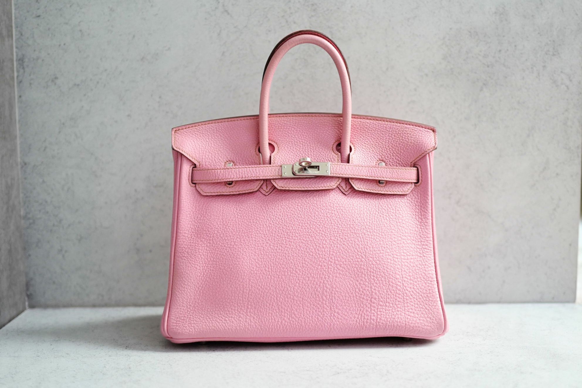 Hermès Birkin 25 5P Bubblegum Pink Togo Leather Palladium Hardware N Stamp