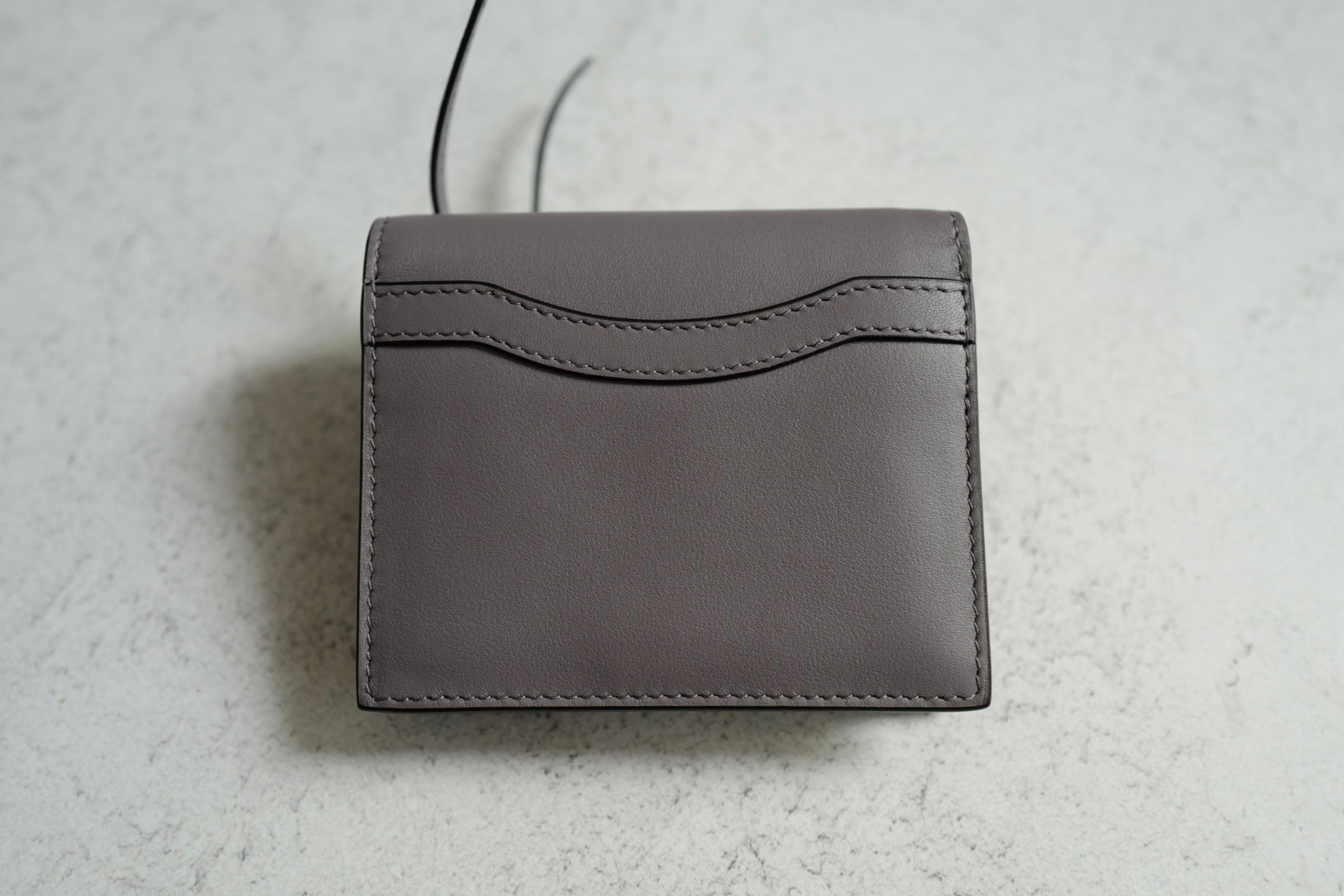 BNIB Balenciaga Women's Neo Classic Mini Wallet in Dark Grey Calfskin