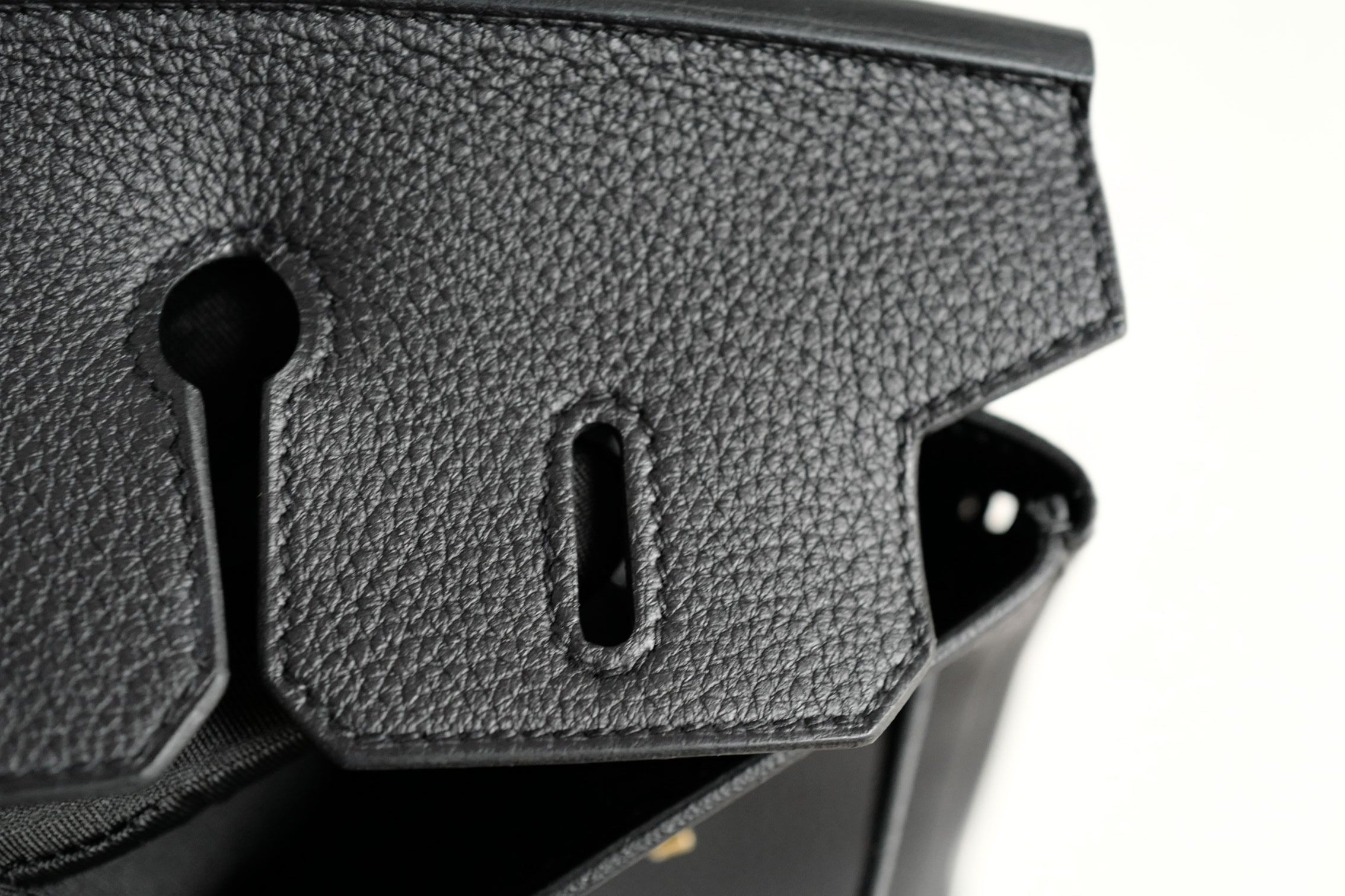 New Hermès Birkin 25 Black Togo Leather Gold Hardware