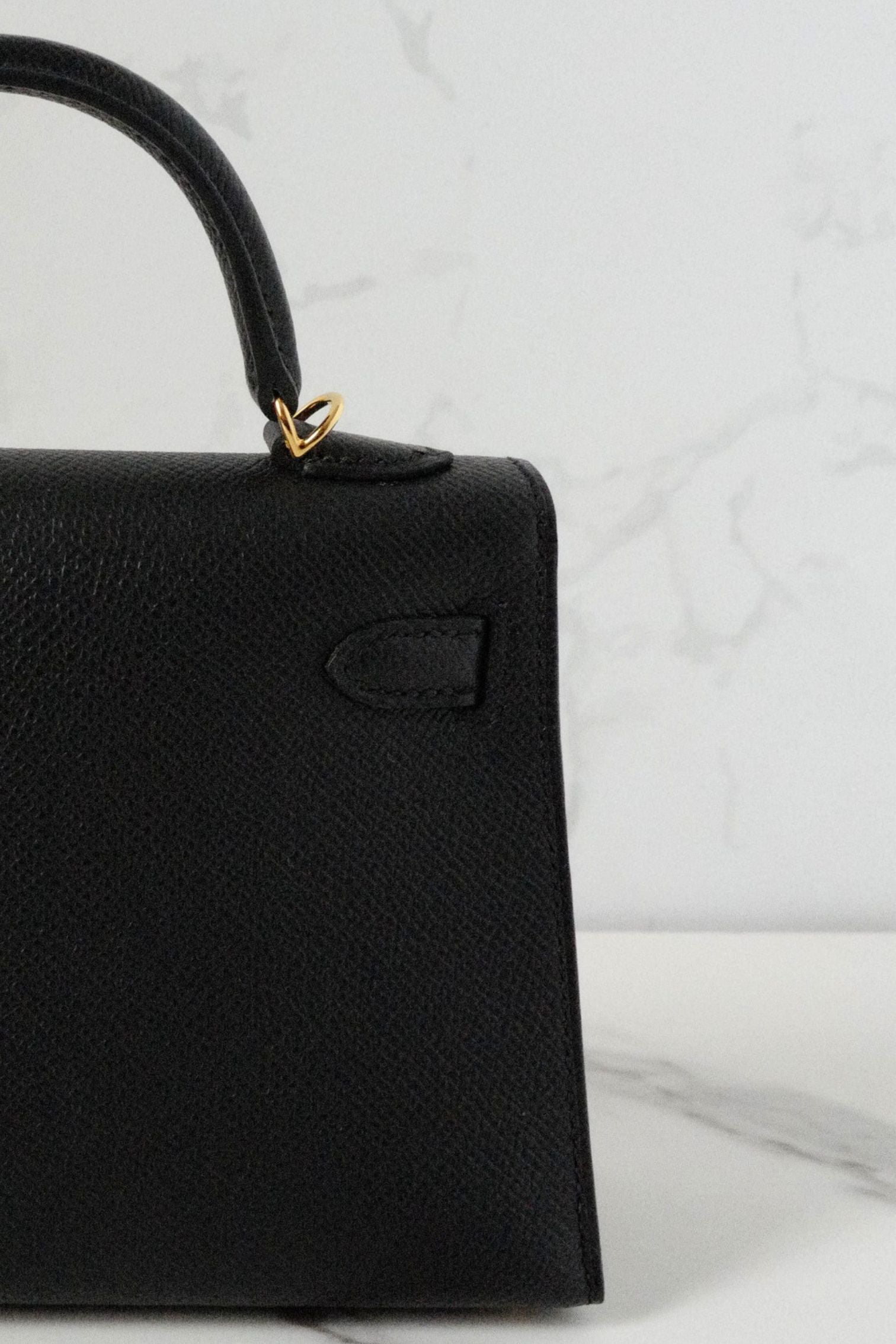 NEW Hermes Mini Kelly Black Epsom Leather Gold Hardware G Stamp 2026