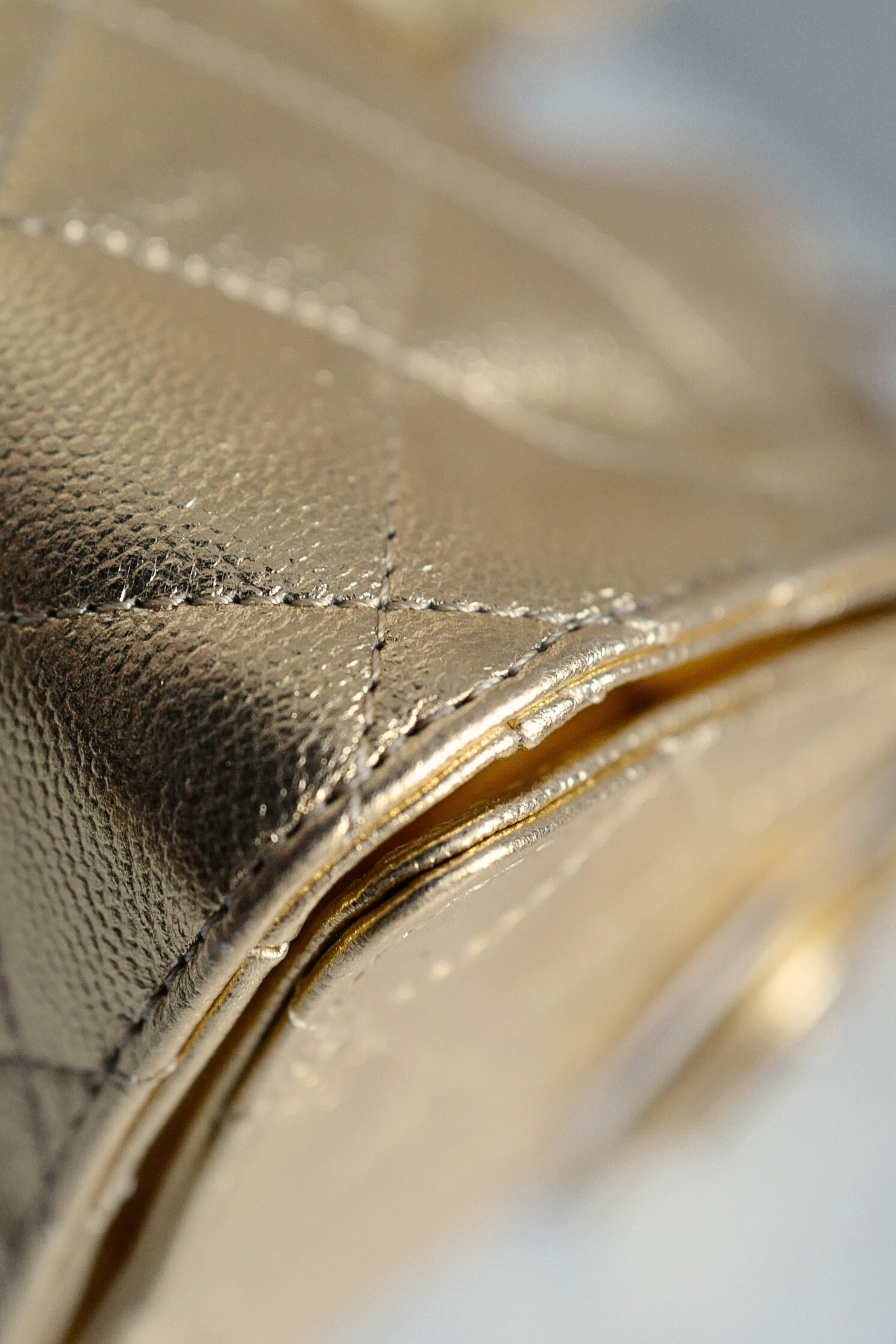 BNIB Chanel 26C Small Hobo Gold Metallic Grained Calfskin with Gold Hardware