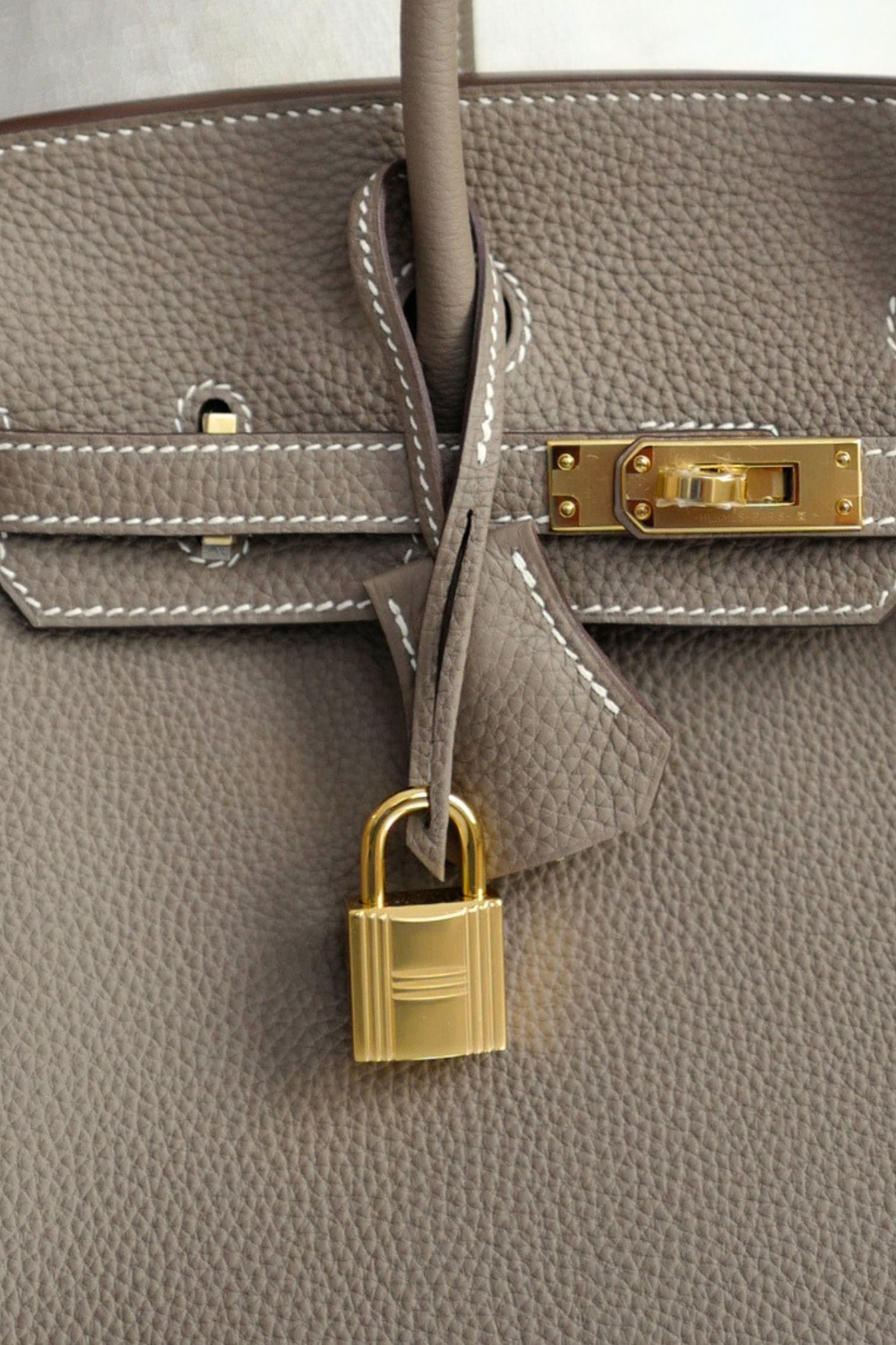 BNIB Hermes Birkin 25 Etoupe Togo Leather Gold Hardware G Stamp 2026