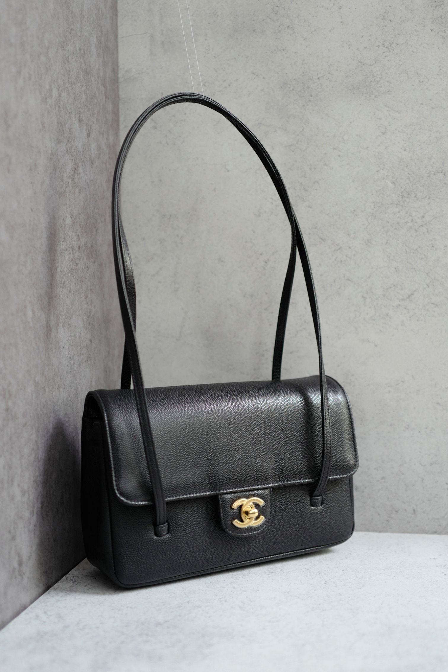 NEW Chanel 26S Preppy Coco 22 Small Black Grained Calfskin GHW Matthieu Blazy