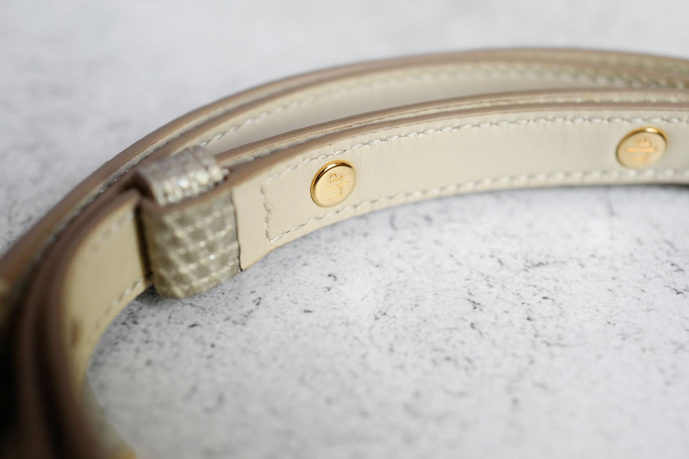 Loro Piana Extra Pocket L19 Lizard Cosmic Whisper/Sun Gold HW Limited Exotic