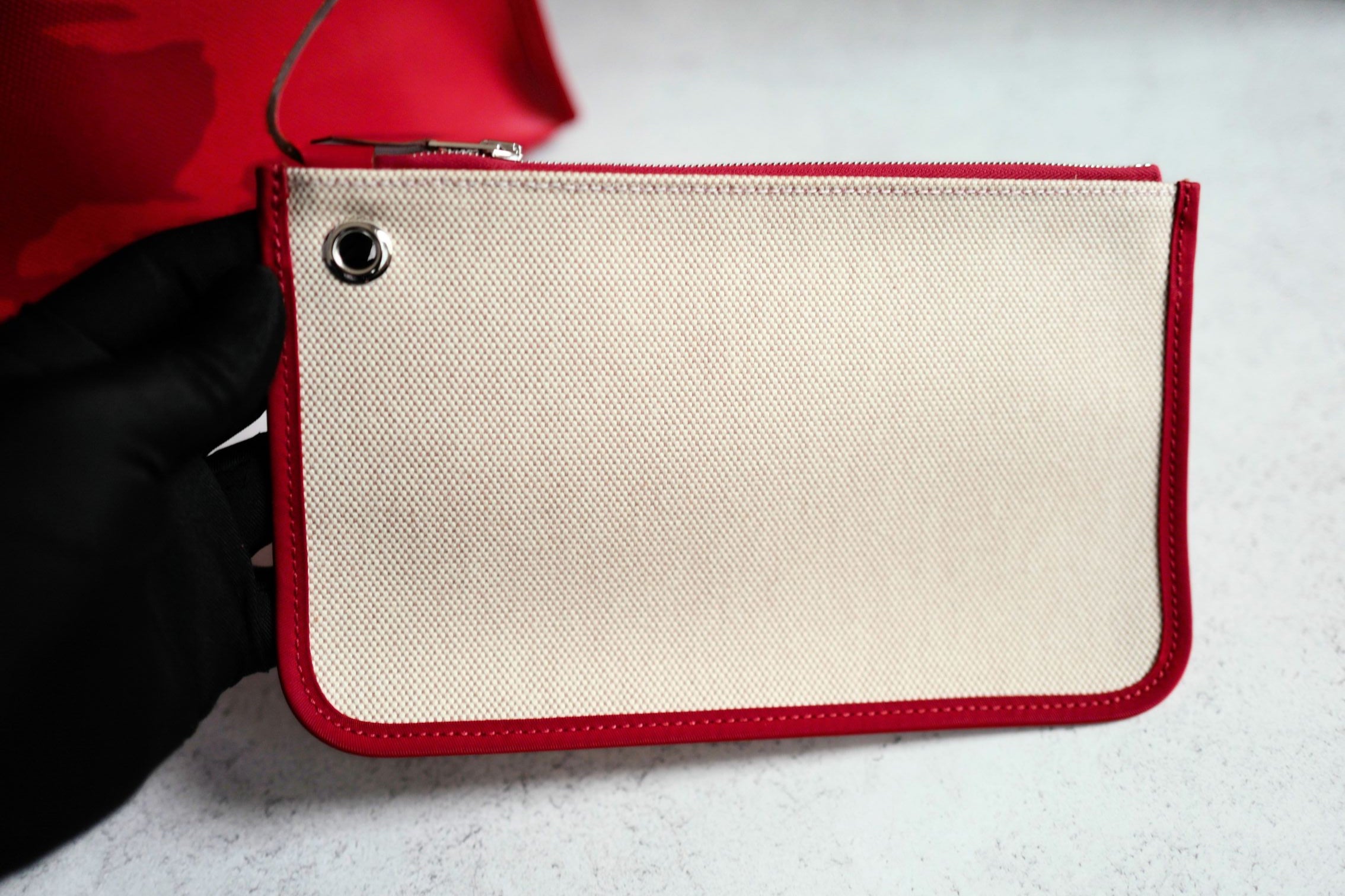 BNIB Hermes Herbag Zip 31 Berline Rouge Piment Waterproof