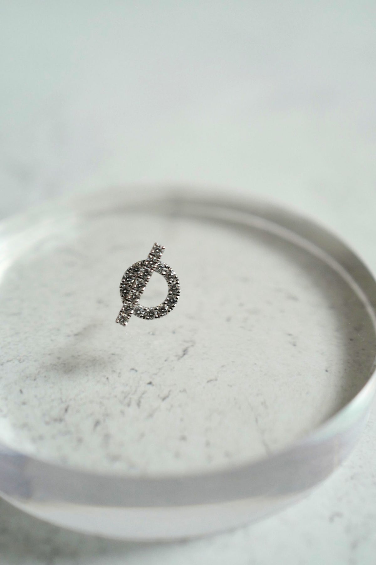 BNIB Hermes Finesse Earrings White Gold With Diamonds $11K Retail