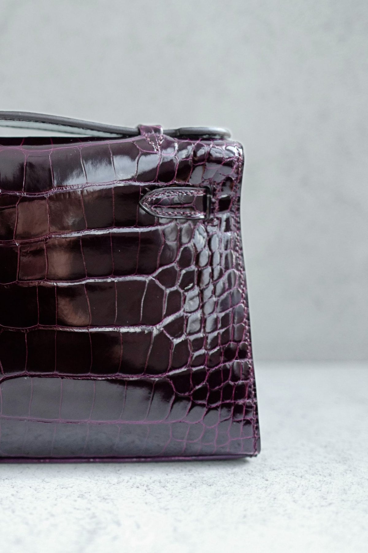 Hermes Kelly Pochette Bordeaux Mississippiens Alligator GHW G Stamp 2026