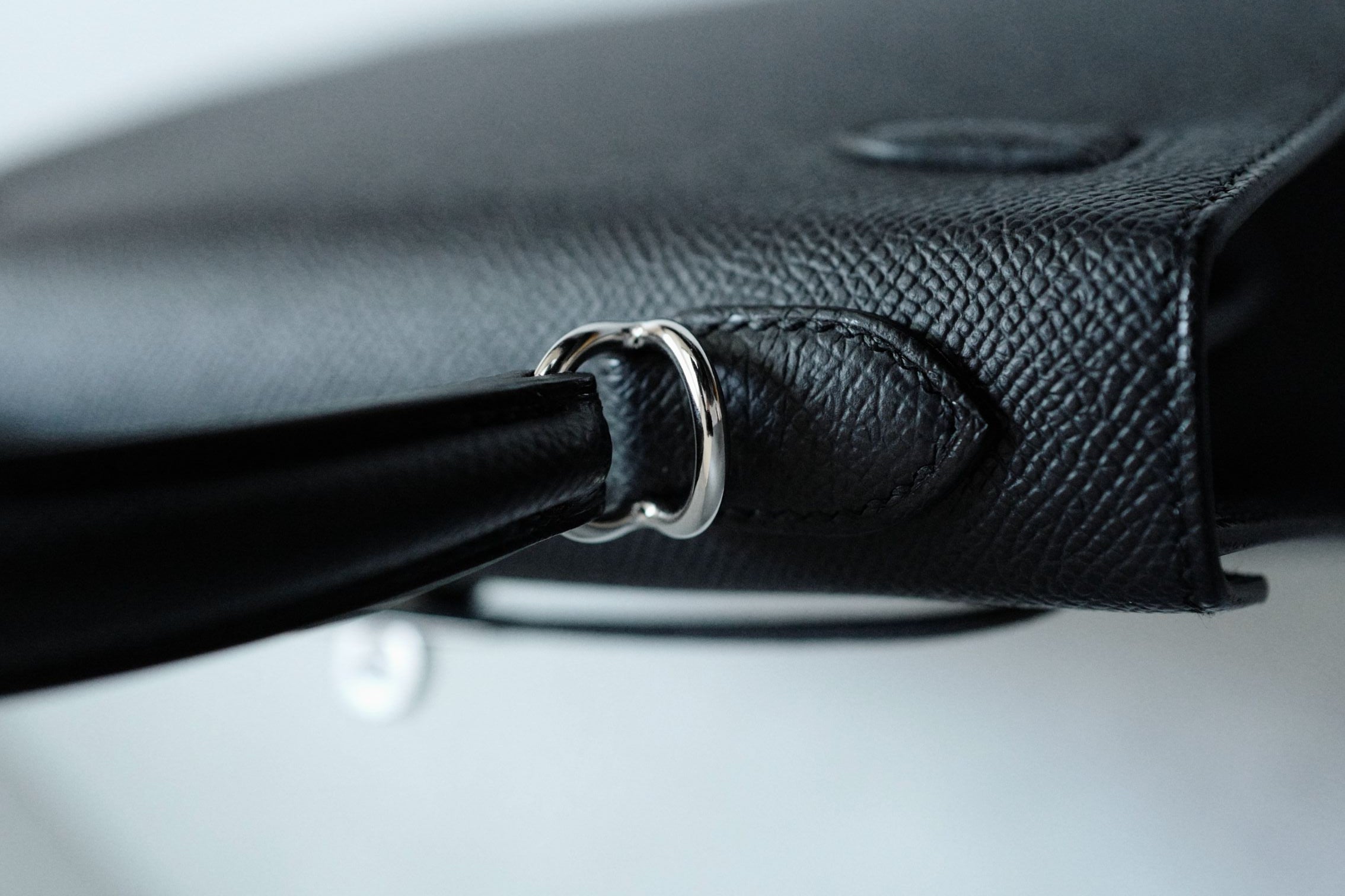 NEW Hermès Kelly 25 Black Epsom Sellier Palladium Hardware