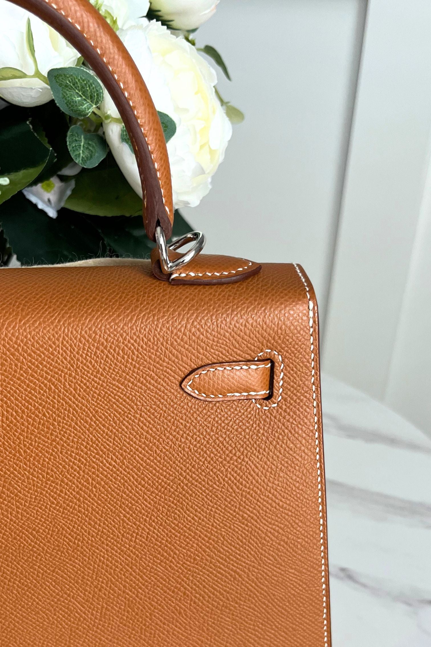 BNIB Hermes Kelly 25 Gold Epsom Sellier Palladium Hardware G Stamp 2026