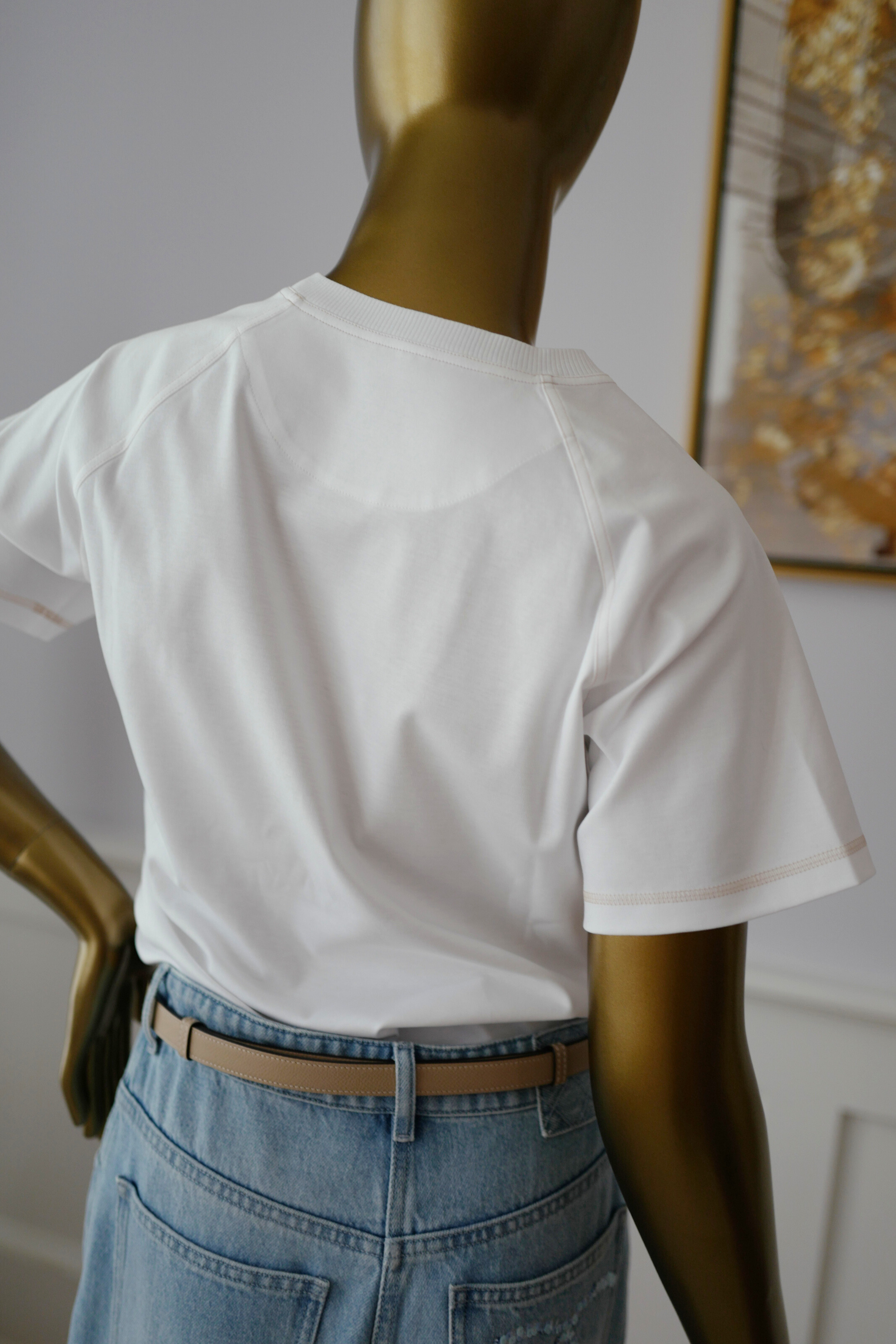 NEW Hermès Candy Libris Print T-Shirt White Cotton Size 38