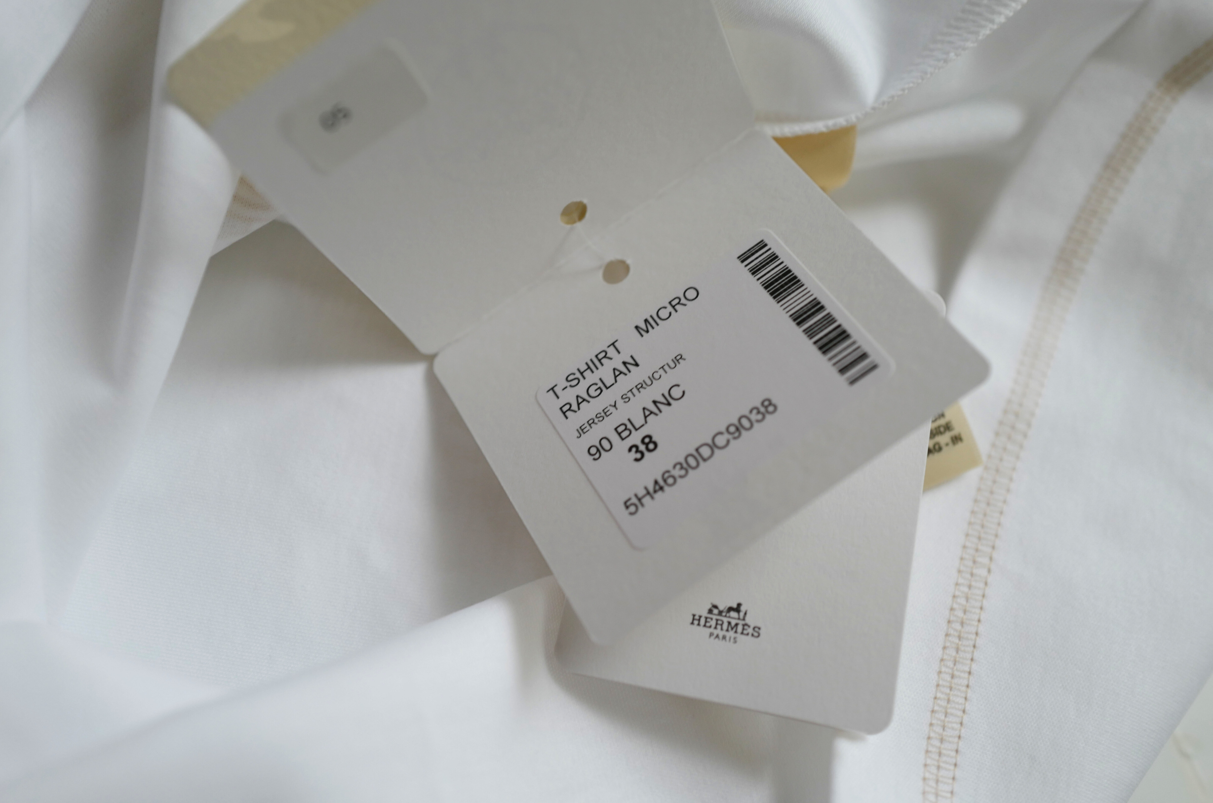 NEW Hermès Candy Libris Print T-Shirt White Cotton Size 38