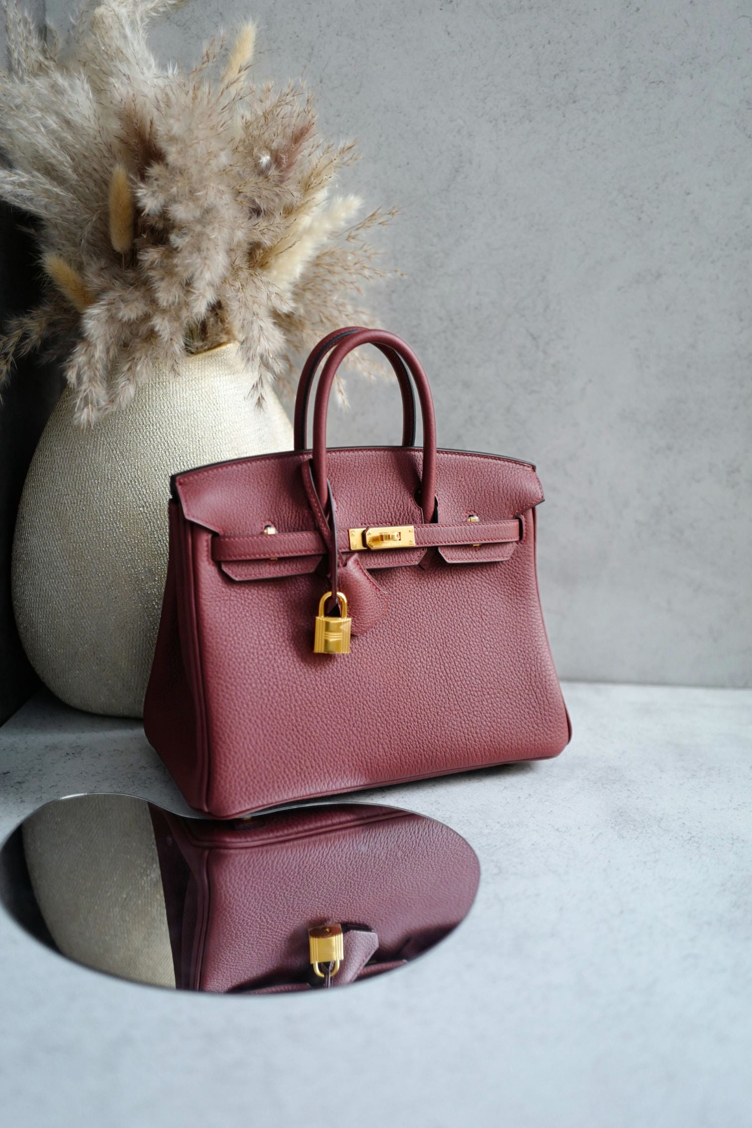 Hermes Birkin 25 Rouge H Togo Leather Gold Hardware K Stamp 2026