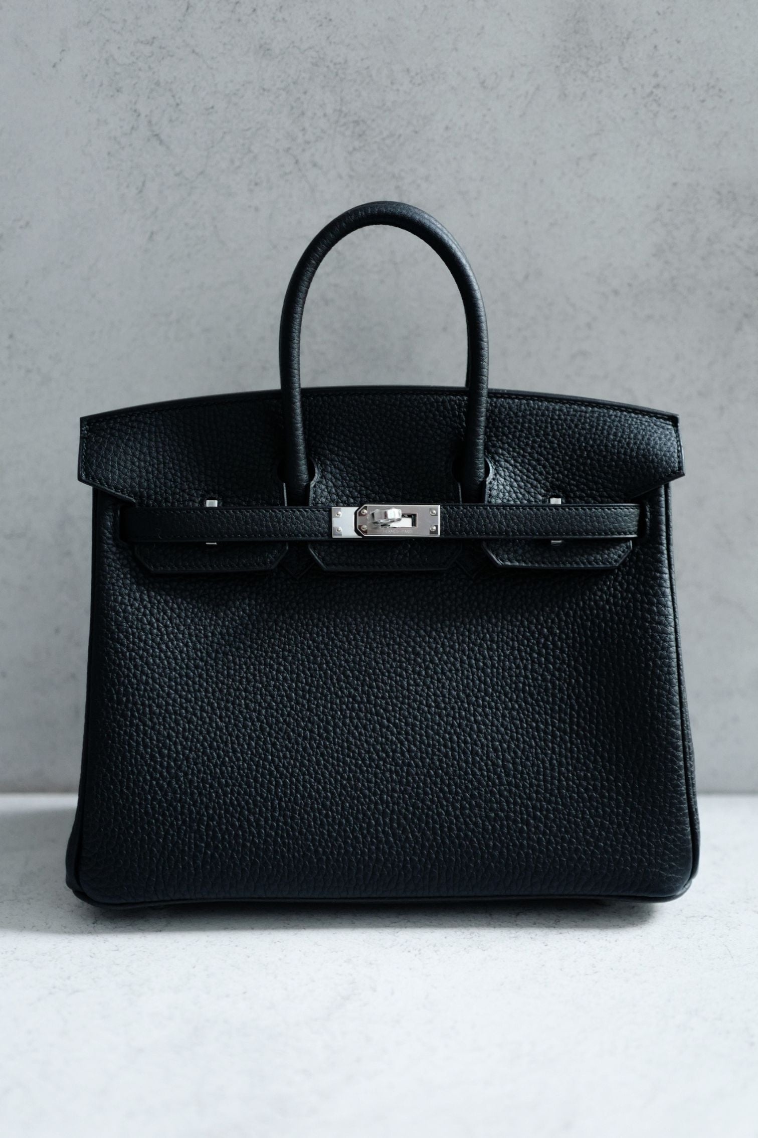 BNIB Hermes Birkin 25 Black Togo Leather Palladium Hardware G Stamp 2026