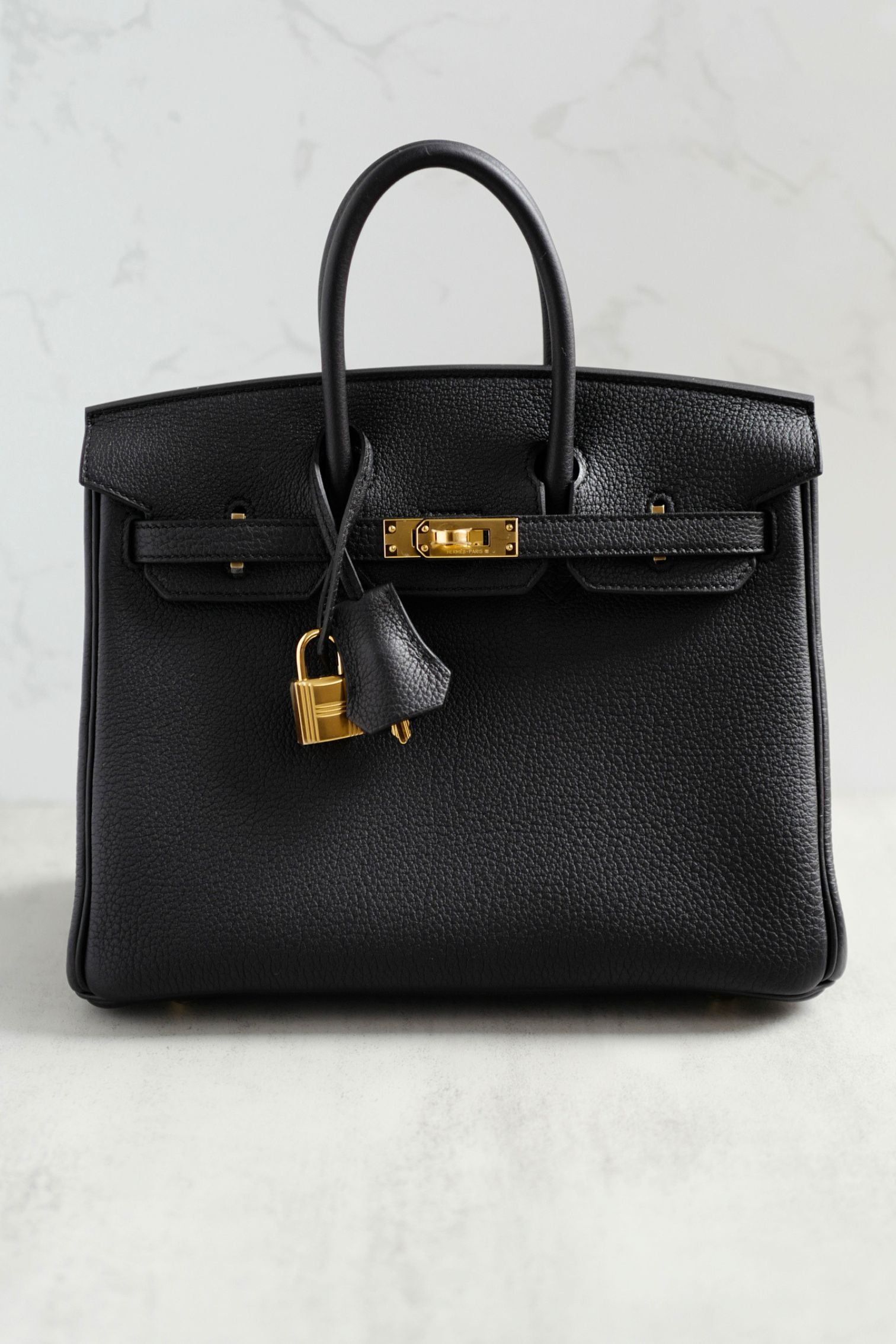 New Hermès Birkin 25 Black Togo Leather Gold Hardware
