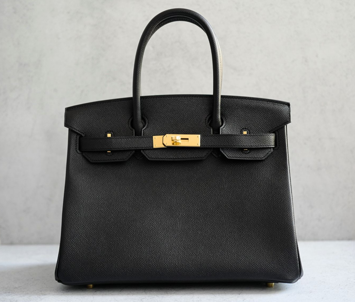 Hermès Birkin 30 Black Epsom Leather Gold Hardware D Stamp 2019