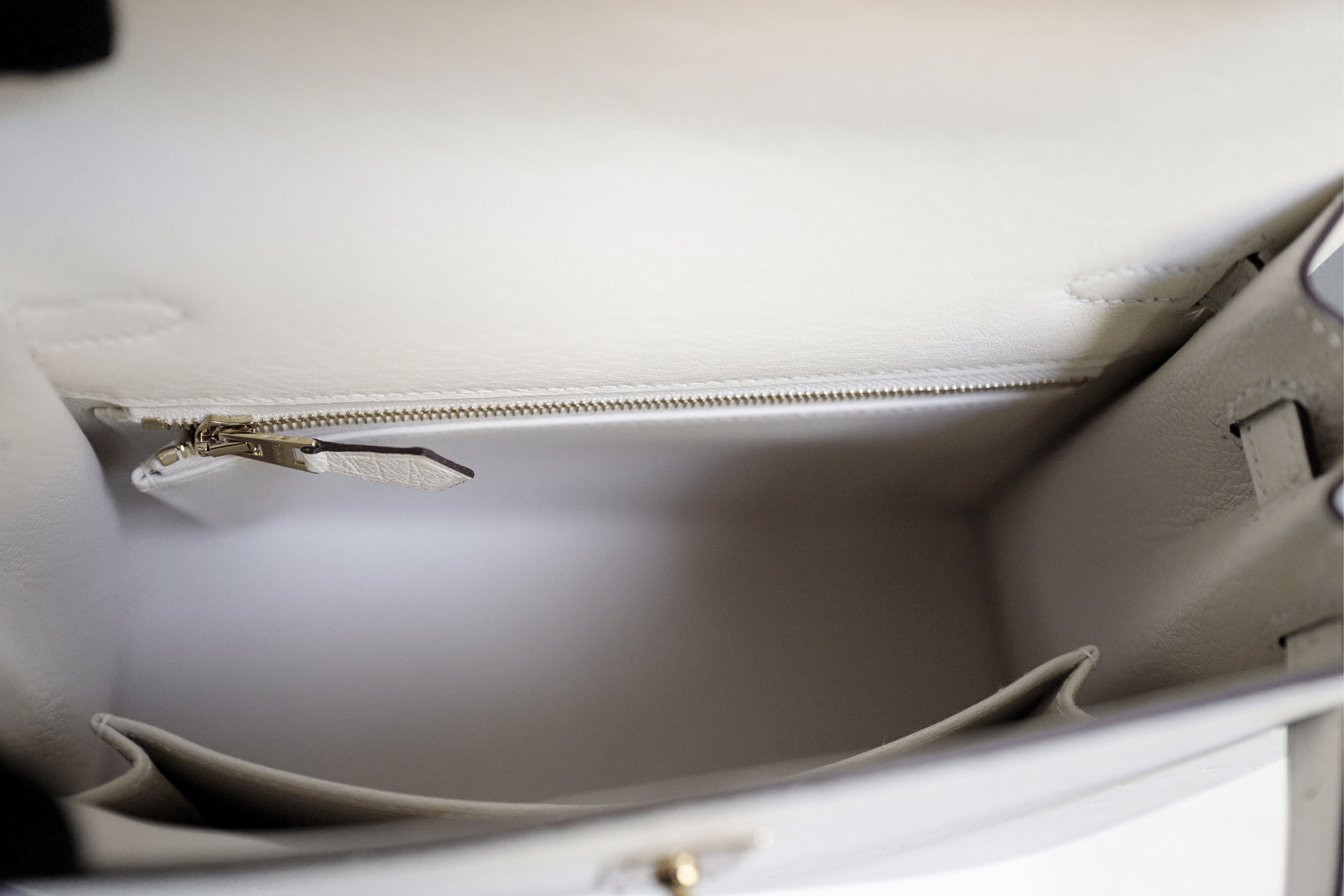 Hermès Kelly II 25 Nata Ostrich Sellier Boréale Gold Hardware G Stamp 2026