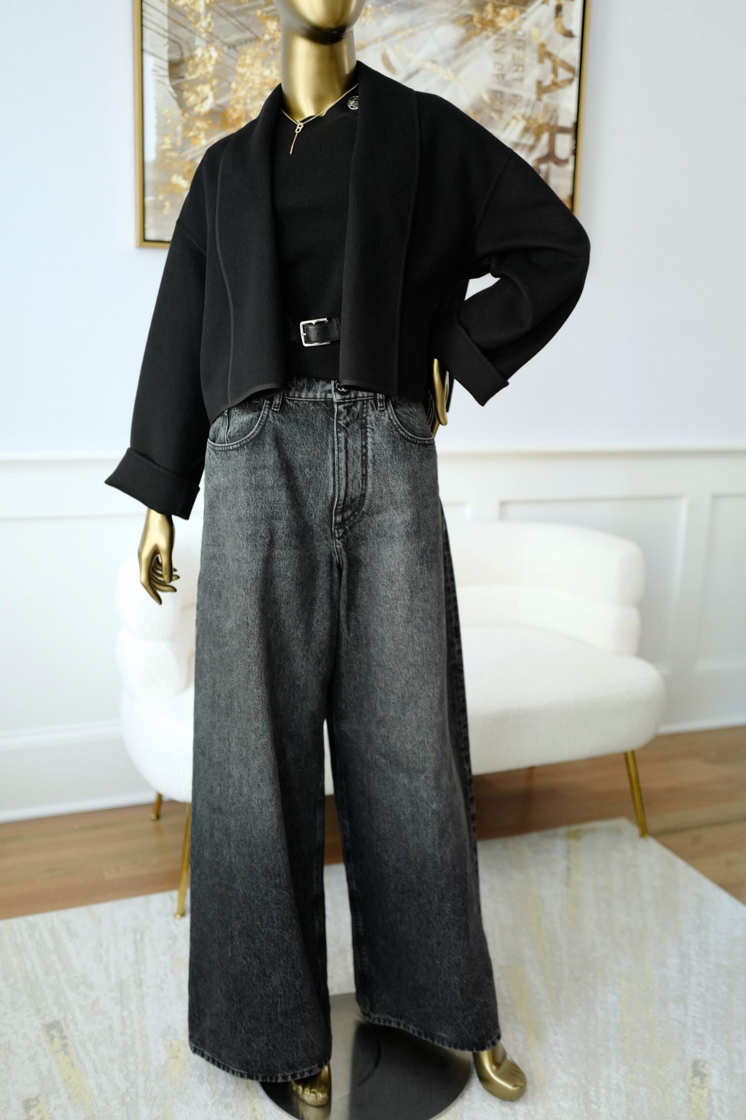 NEW Hermes Cashmere Jacket in Noir Size 36