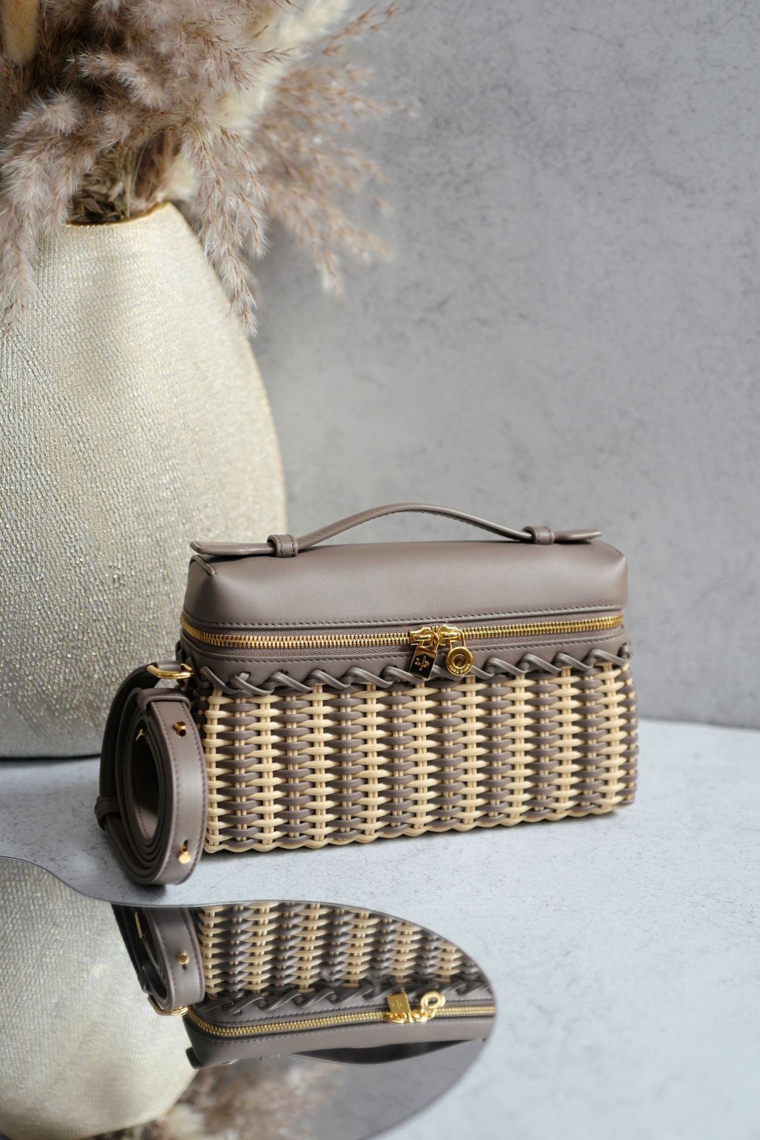 Loro Piana Extra Pocket L19 East West Wicker Malt/Almond Tree/Sun Gold