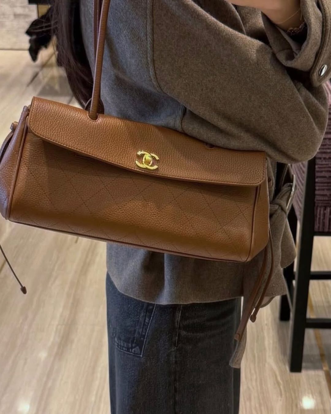 Chanel 26s Shopping Bag Matthieu Blazy Camel Brown Calfskin Spring Summer 2026