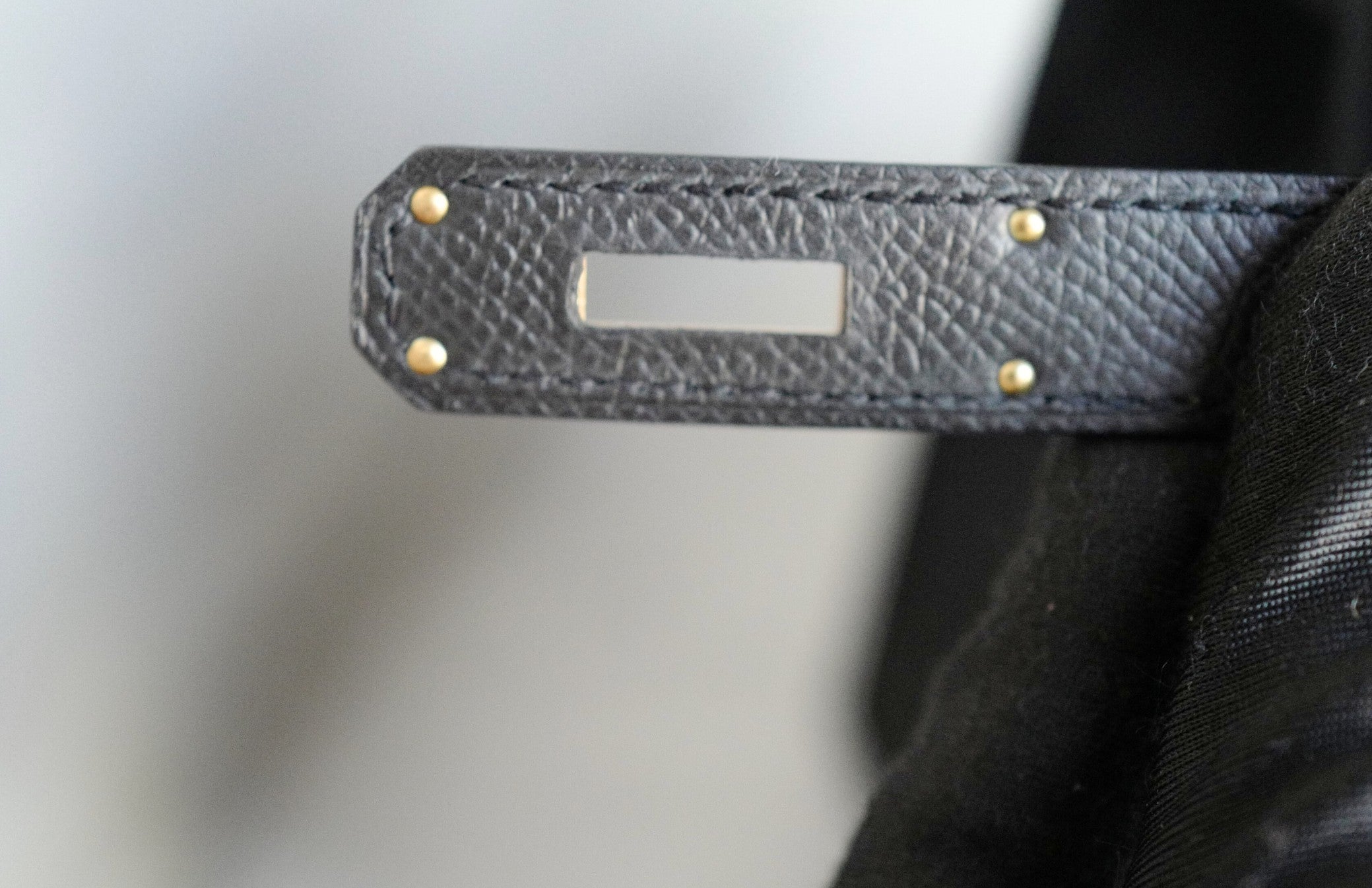 Hermes Kelly Sellier 28 Black Epsom Leather Permabrass Hardware B Stamp 2023