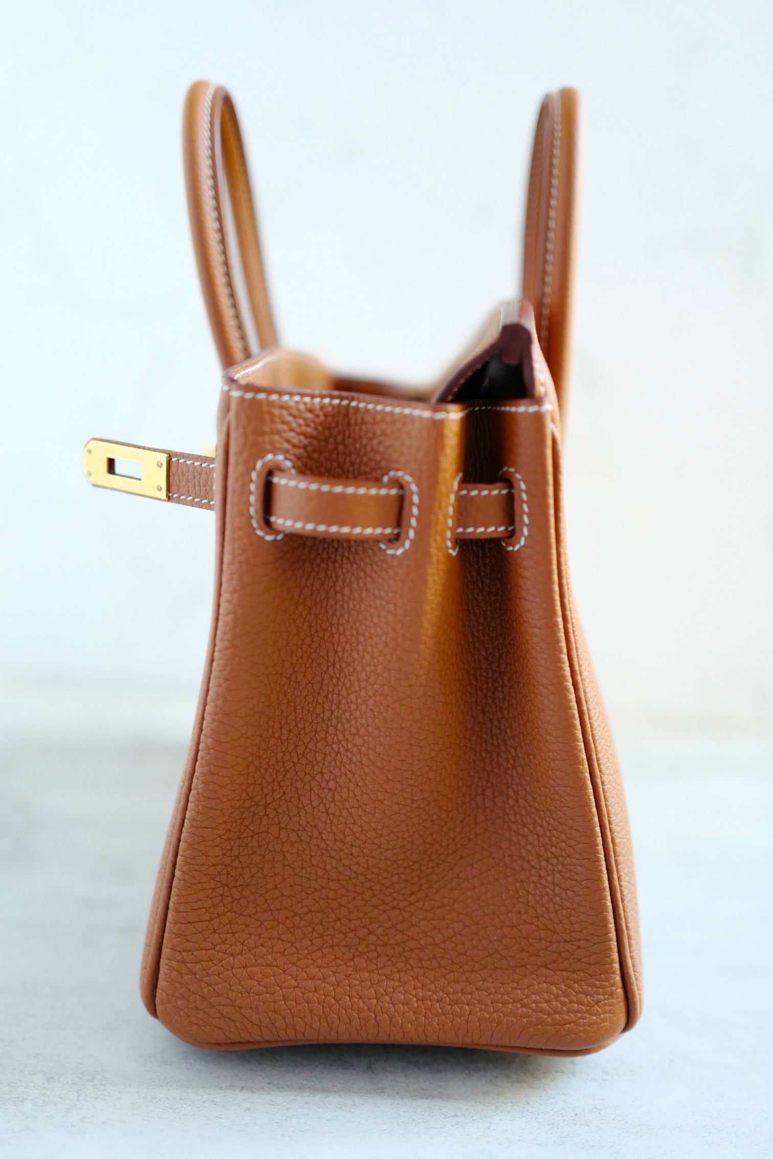 BNIB Hermès Birkin 25 Bag Gold Togo Leather with Gold Hardware Stamp K