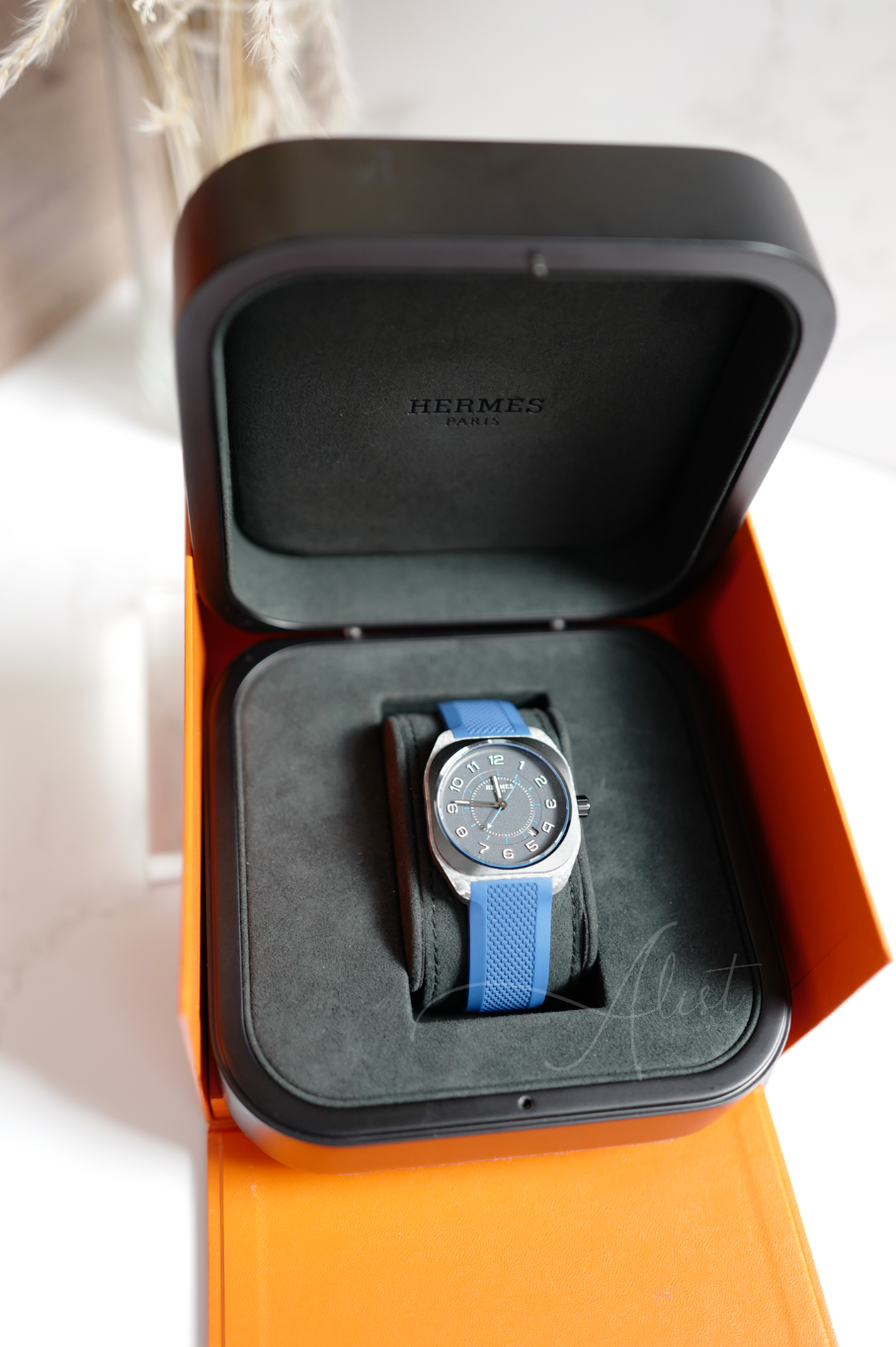 BNIB Hermès H08 Watch Composite, 42 mm Bleu Sapphire