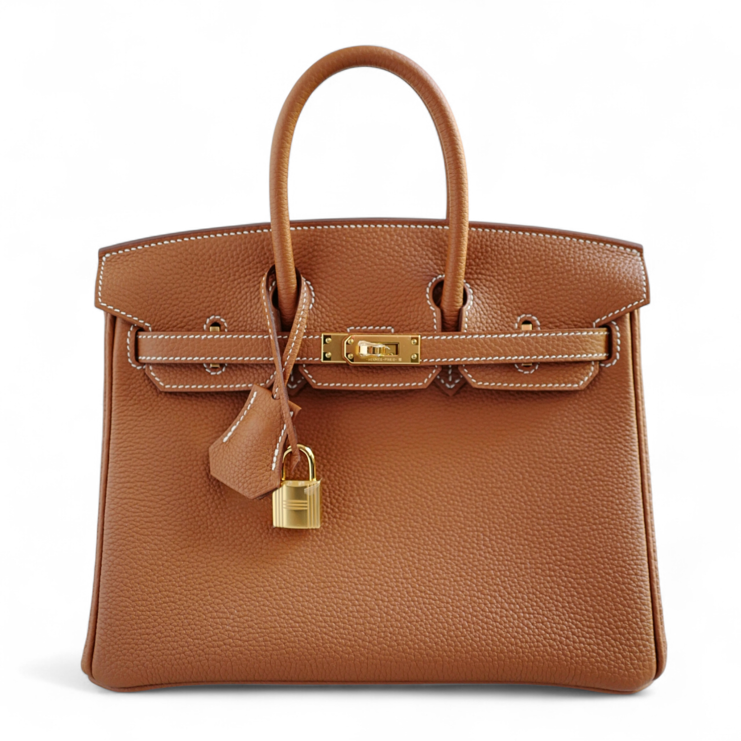 BNIB Hermès Birkin 25 Bag Gold Togo Leather with Gold Hardware Stamp K