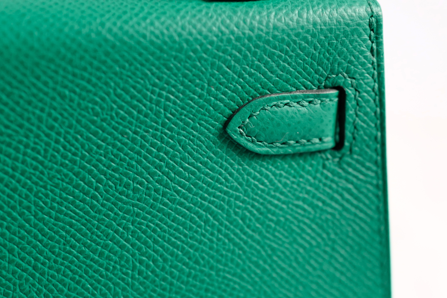 Hermès Mini Kelly 20 Vert Jade Epsom Leather Gold Hardware Z