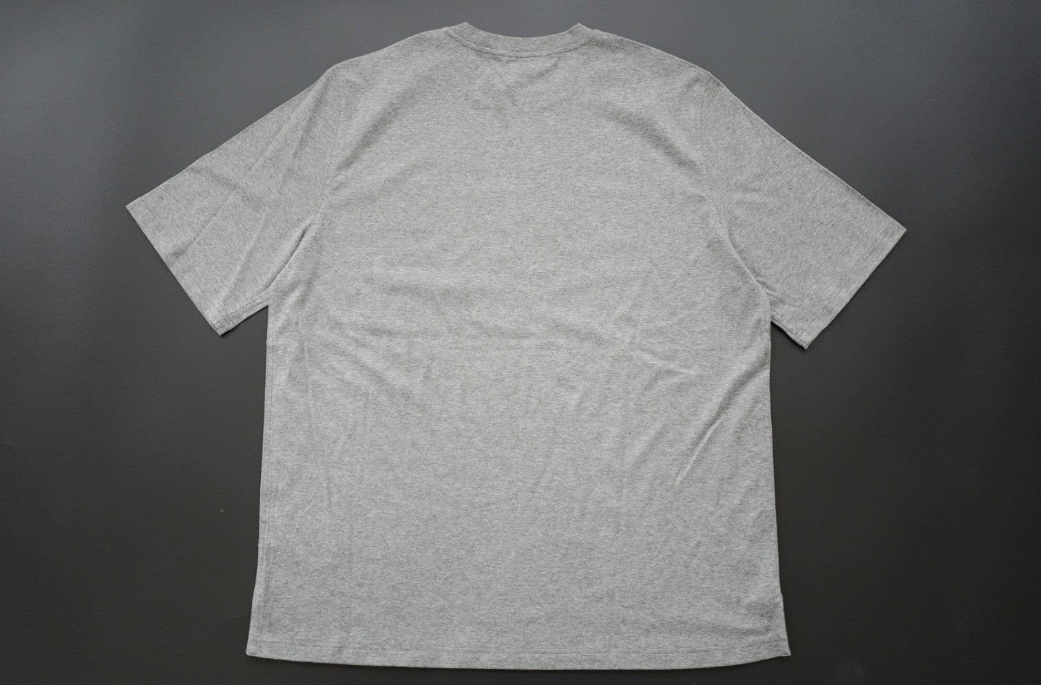 NEW Hermès Men’s T-Shirt Gray Cotton Short Sleeve Size L Logo Casual Top