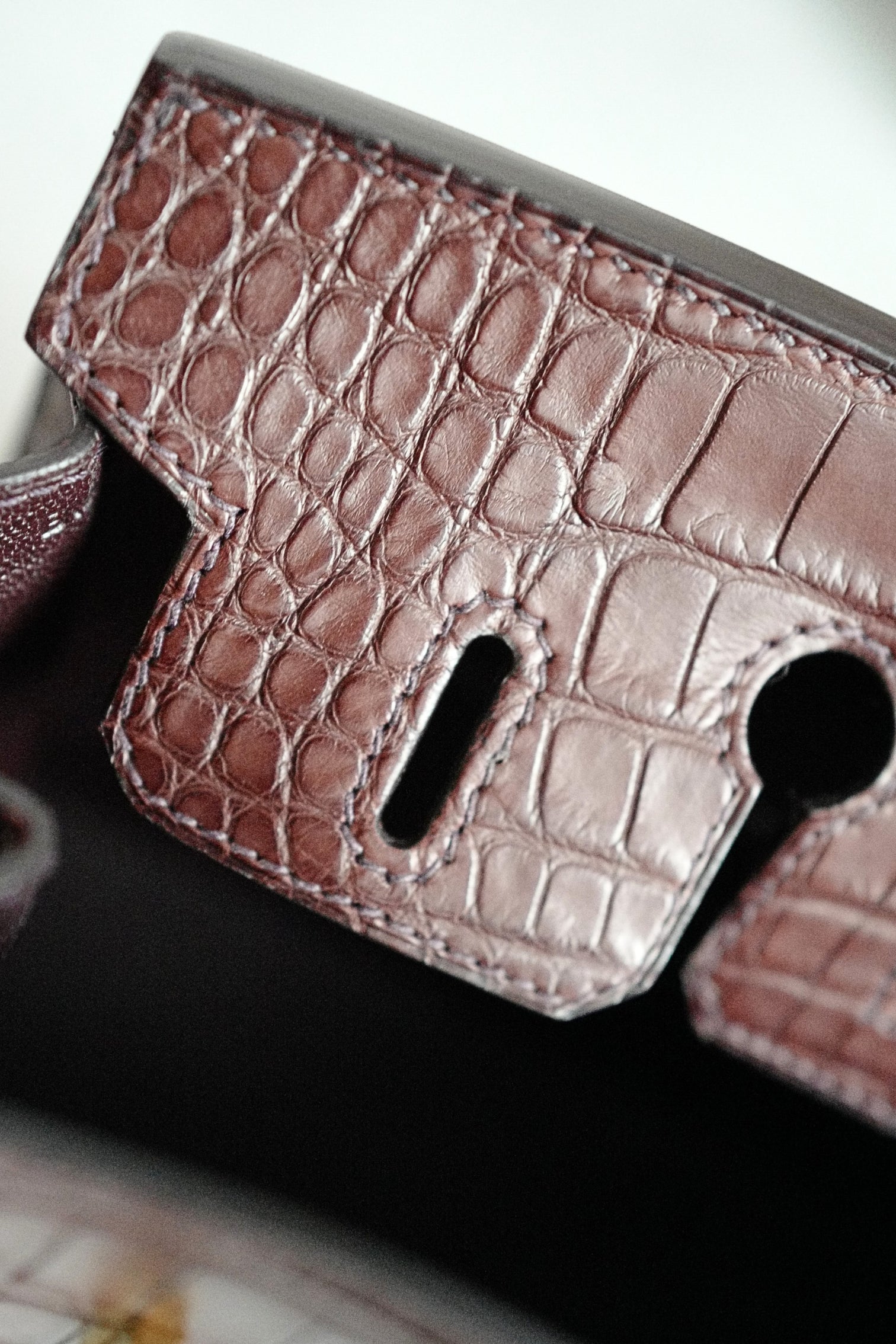 HERMÈS Birkin Sellier 20 Havane Matte Alligator with Gold Hardware