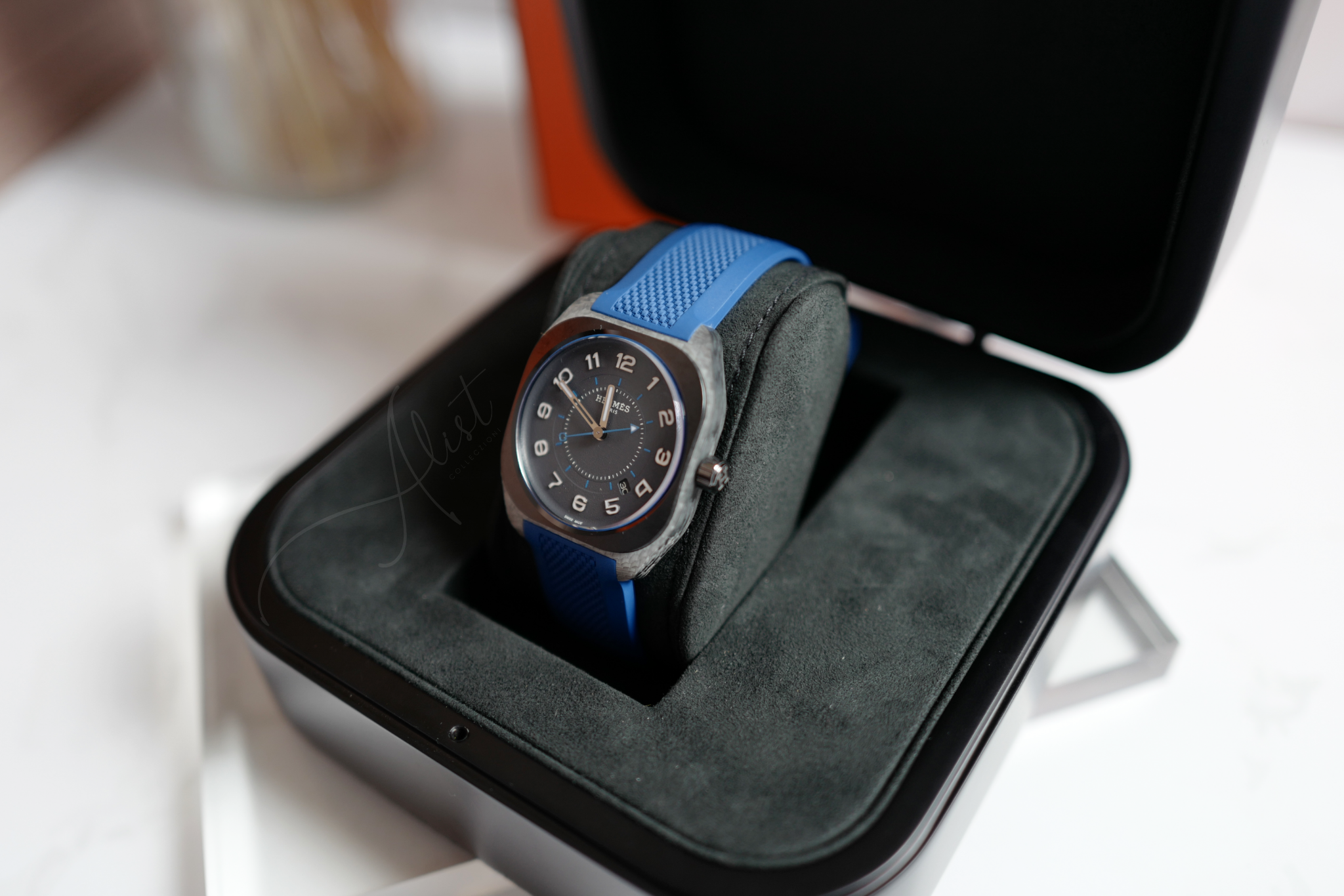 BNIB Hermès H08 Watch Composite, 42 mm Bleu Sapphire