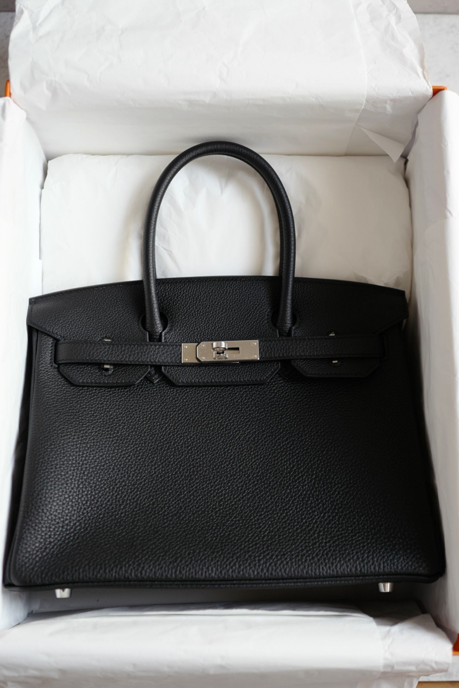BNIB Hermes Birkin 30 Black Togo Leather Palladium Hardware G Stamp 2026