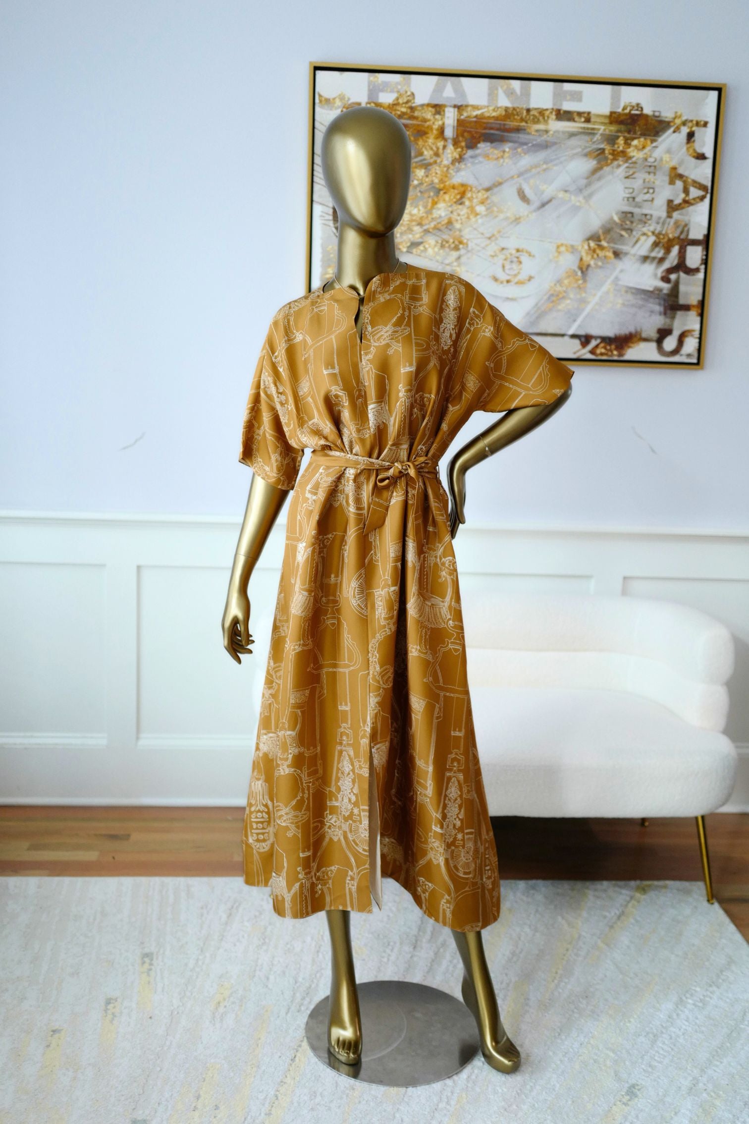 NEW Hermes Etriers Remix Classic Caftan Marron Ocre size 38