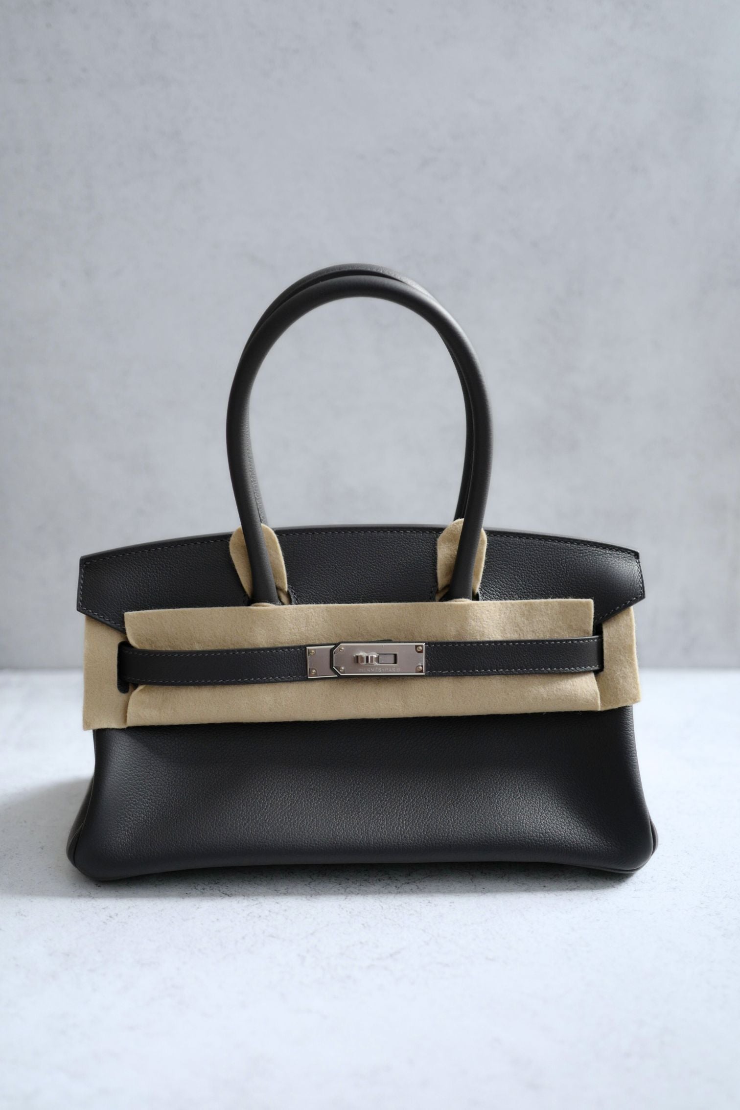 Hermès Birkin Shoulder Light Ardoise Veau Leather PHW K Stamp