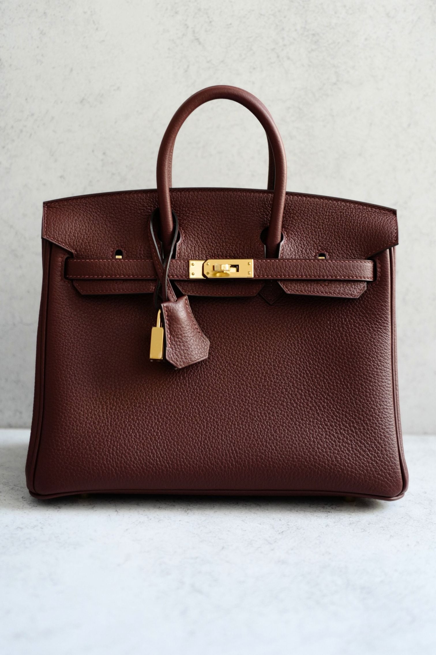 Hermès Birkin 25 Rouge H Togo Leather Gold Hardware K Stamp 2025