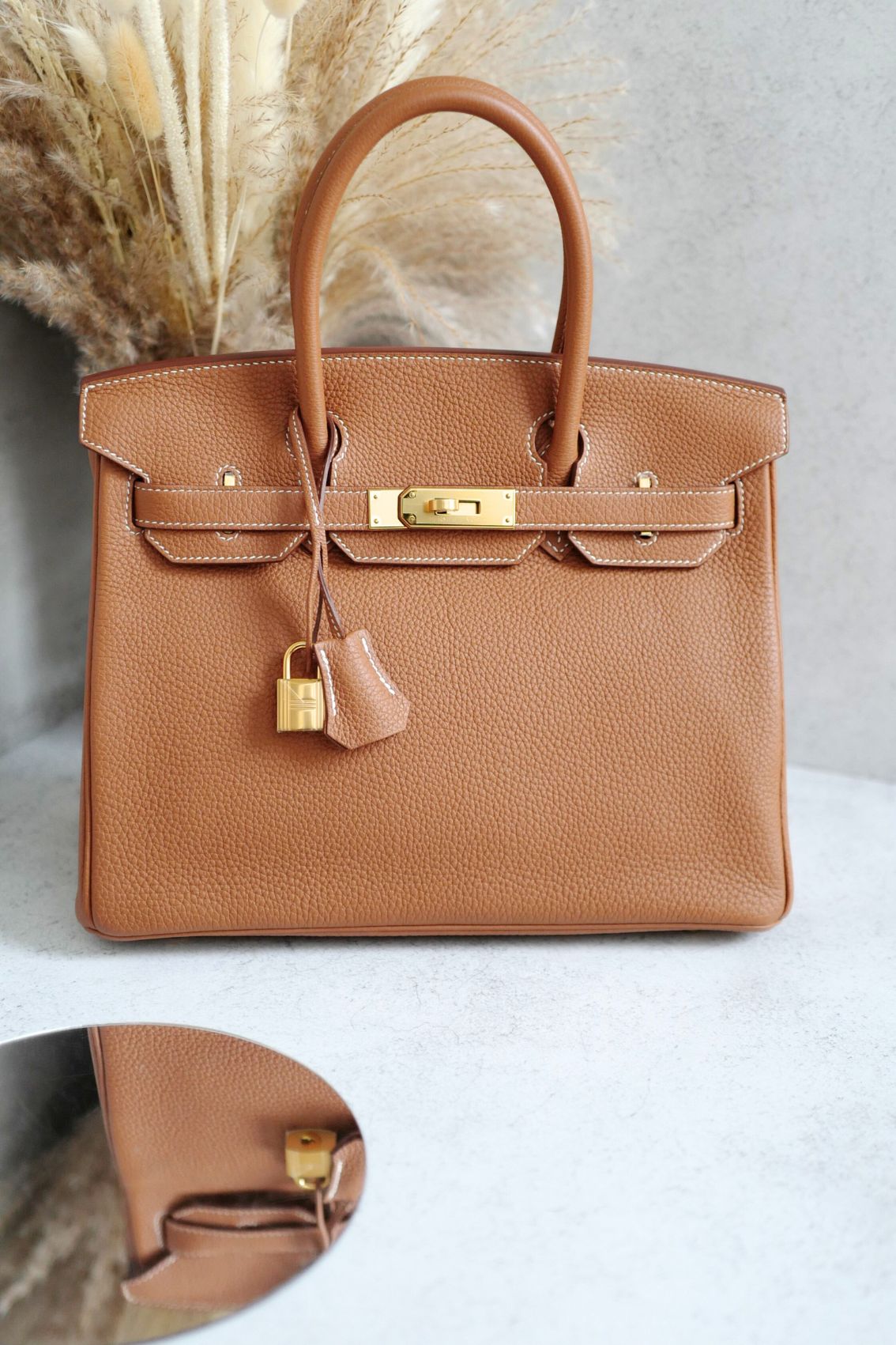 NEW Hermès Birkin 30 Gold Togo Leather with Gold Hardware