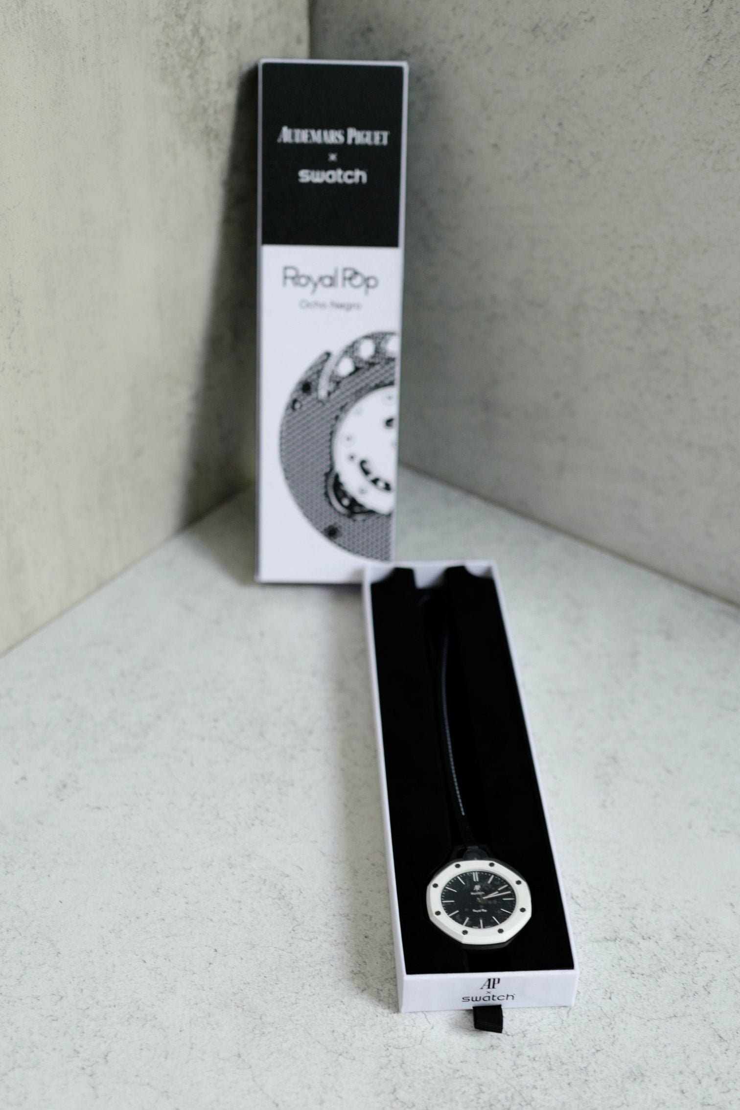 Audemars Piguet x Swatch Royal Pop Panda Black White Mechanical Watch