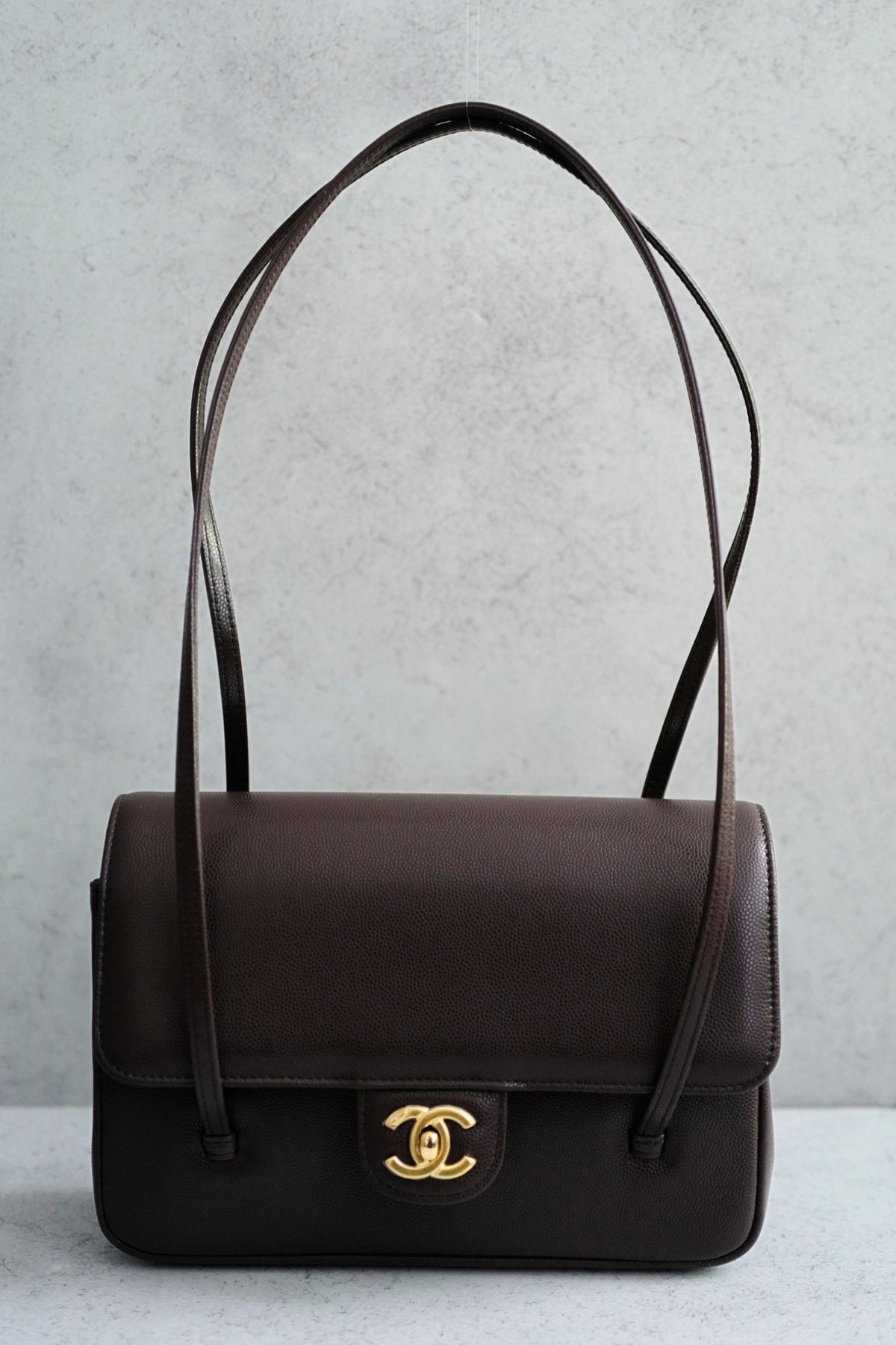 Chanel 26S Preppy Coco 22 Small Brown Grained Calfskin GHW Matthieu Blazy