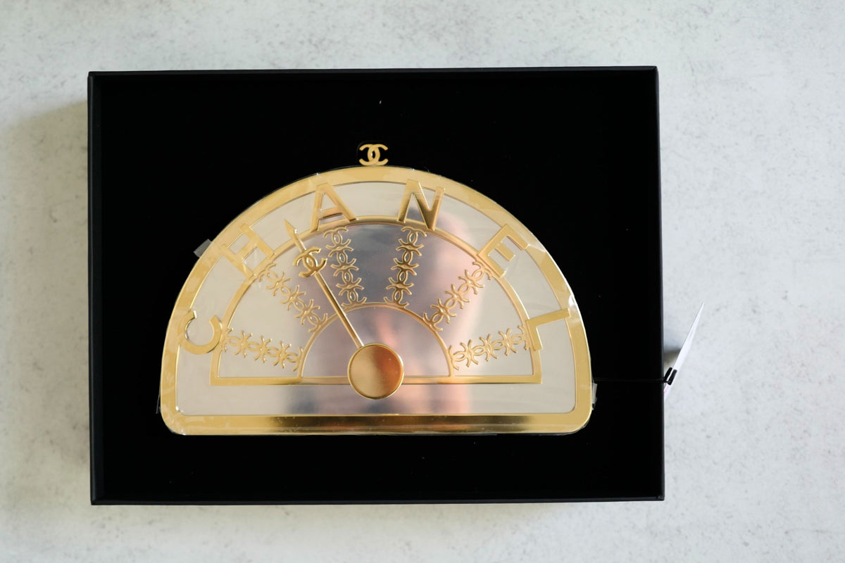 NEW Chanel 26A Metiers d’art Elevator Minaudiere Clutch Golden Silver Gold Hardware