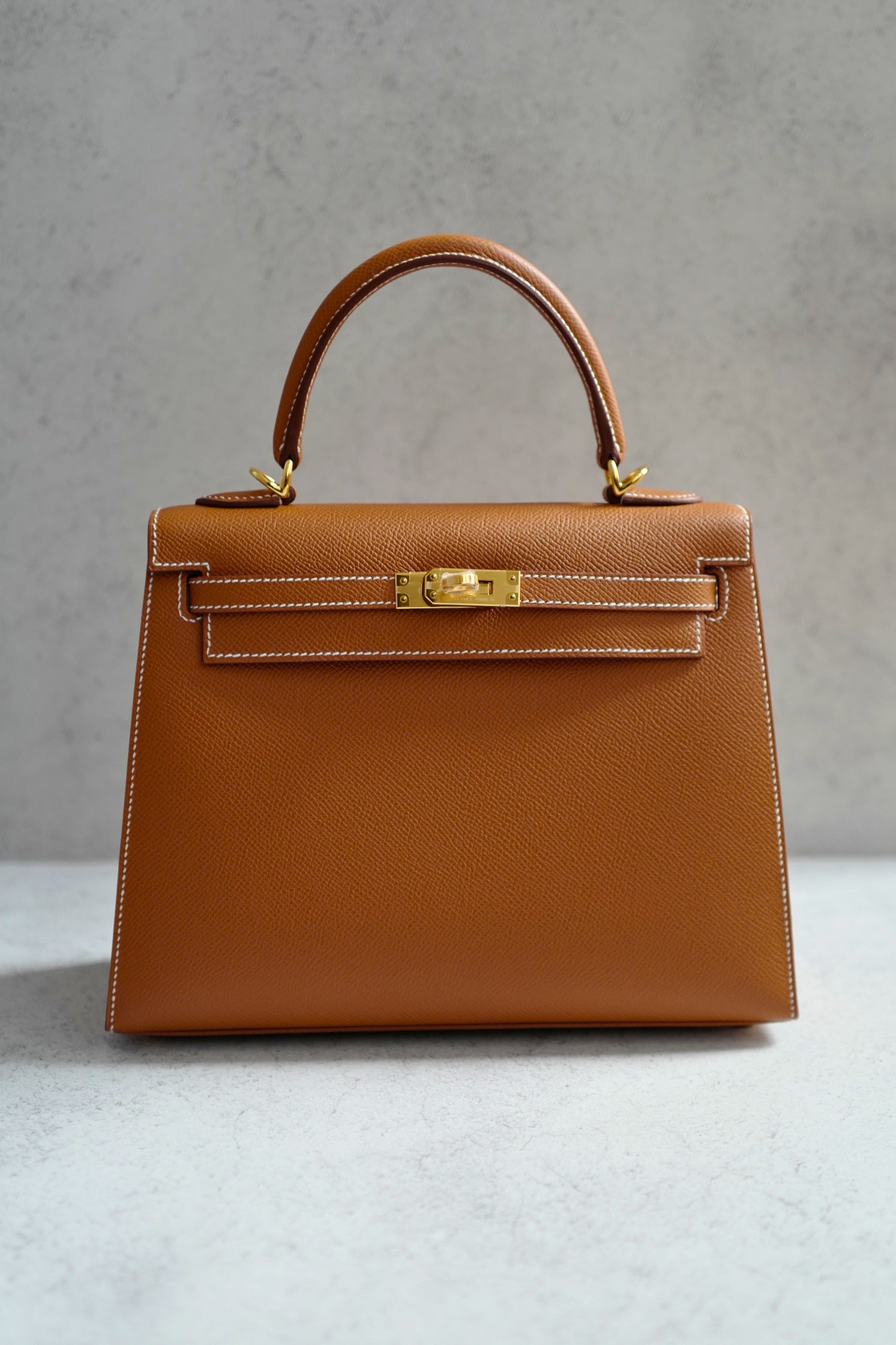 BNIB Hermes Kelly 25 Gold Epsom Sellier Gold Hardware G Stamp 2026