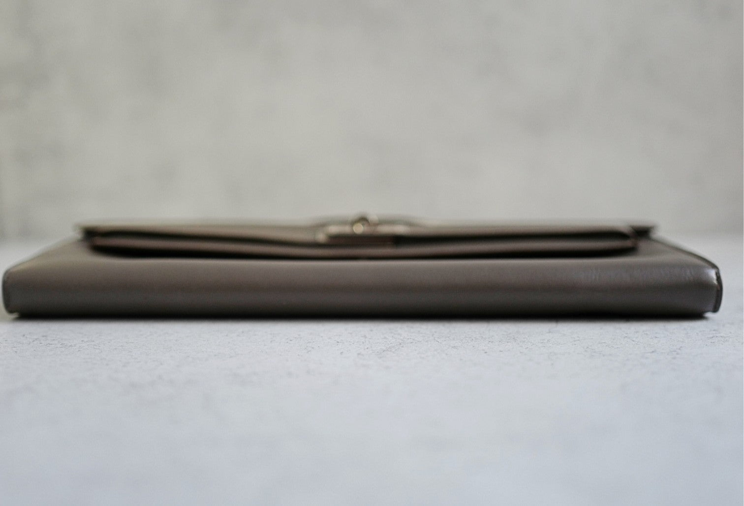 Hermès Kelly Cut Etain Swift Leather Palladium Hardware Preowned Clutch