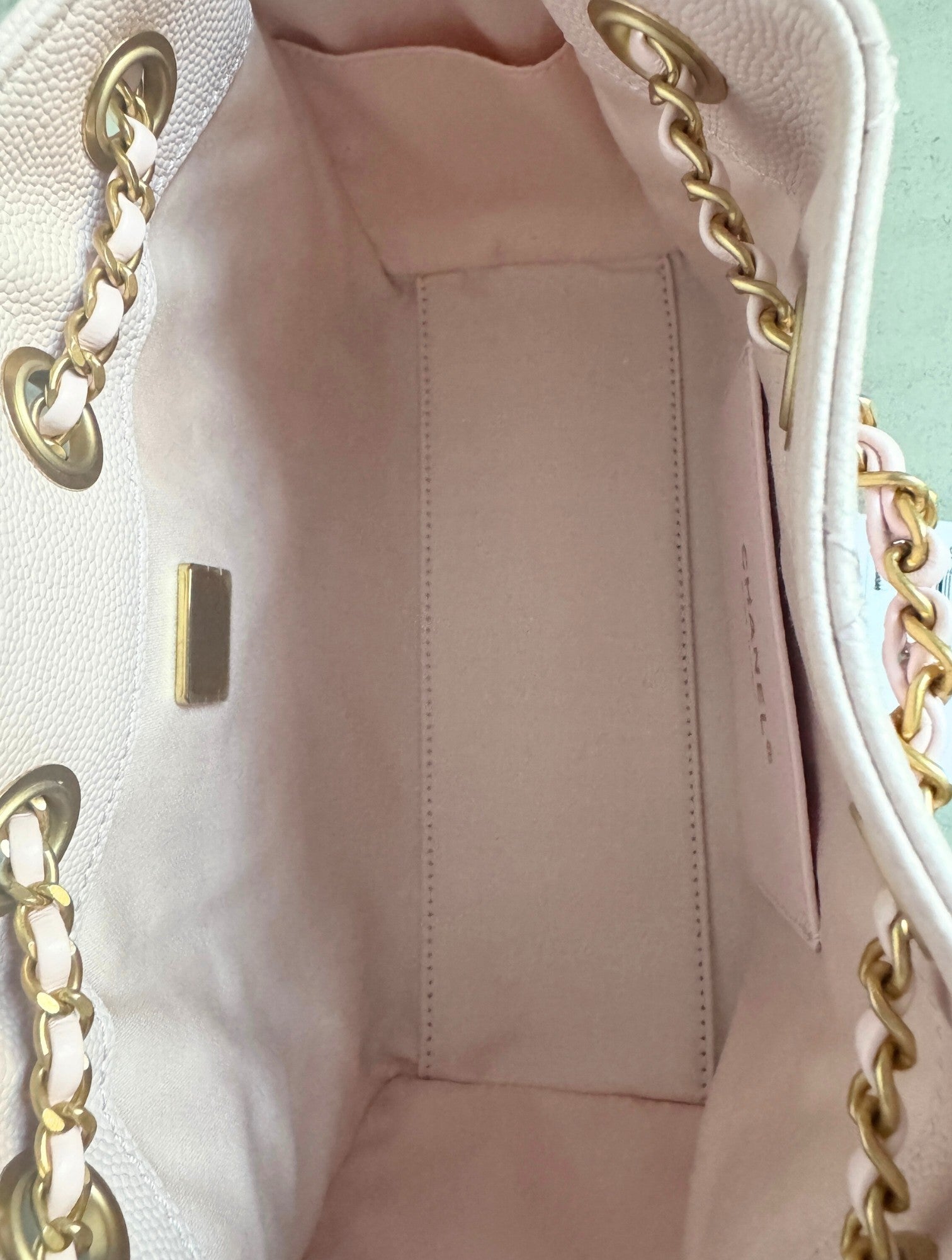 BNIB Chanel 26C Mini Hobo Bag Pink Grained Calfskin with Gold Hardware