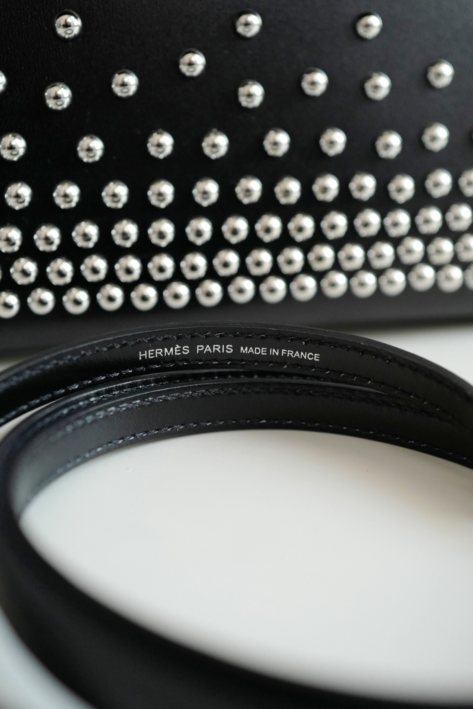 BNIB Hermès Kelly 20 Clouté Studded with Palladium Hardware