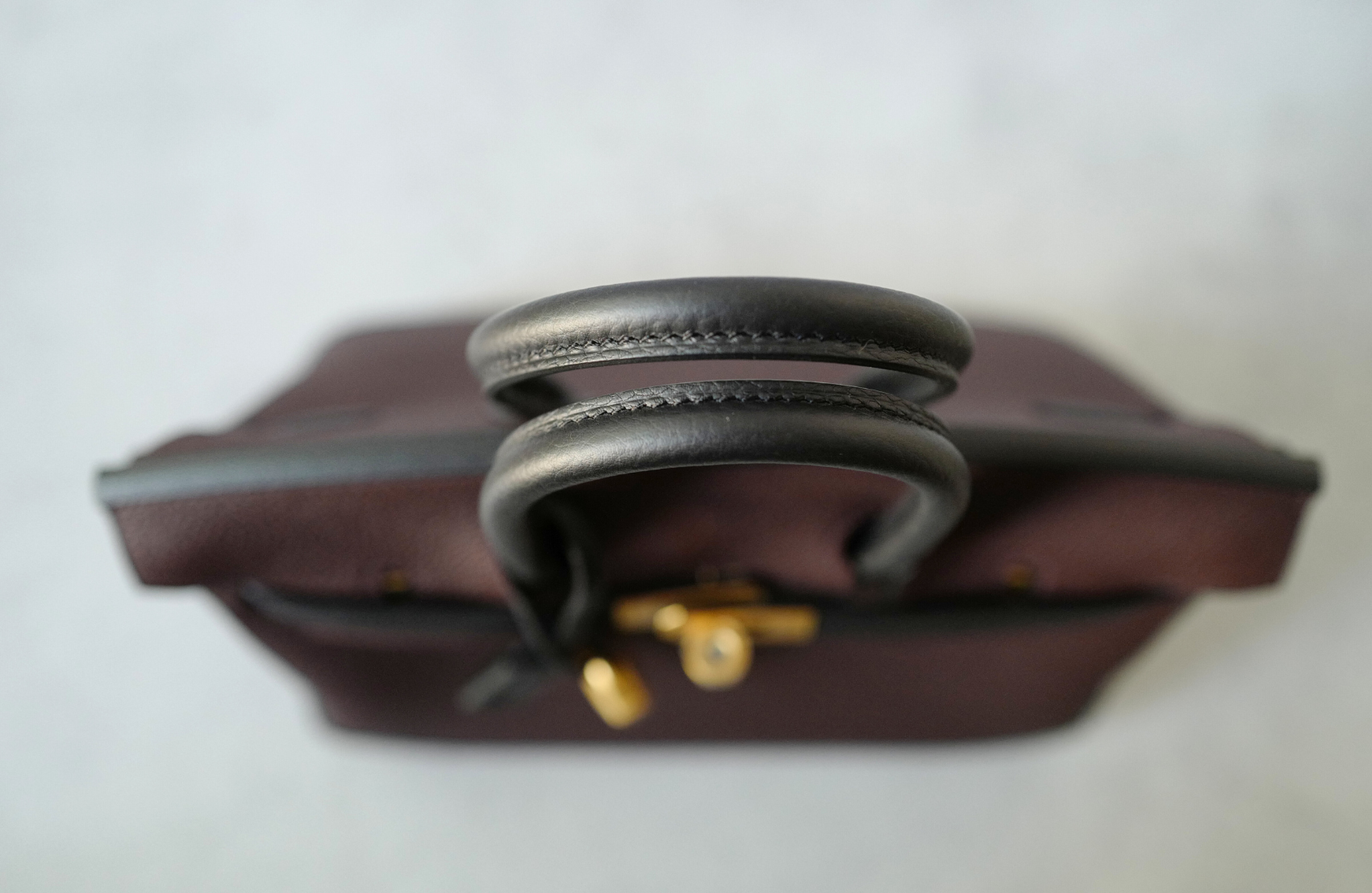 Hermès Birkin 25 HSS Rouge Sellier/Noir Black Togo Leather Gold HW Stamp K