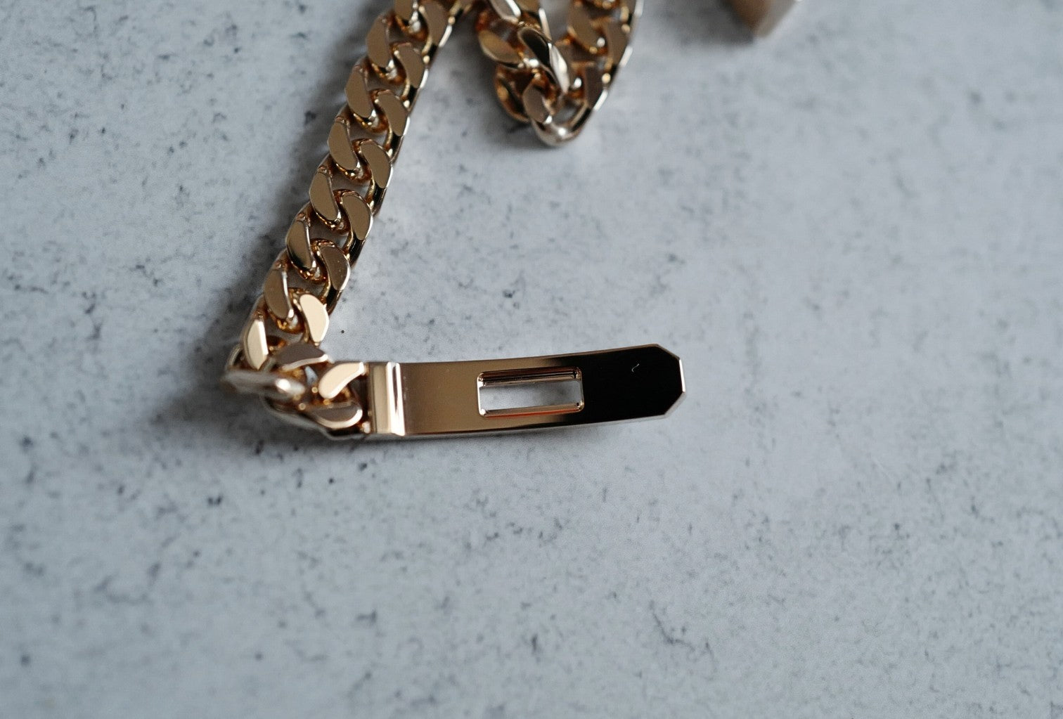 Hermès Kelly Gourmette Bracelet SH Very Small Model Rose Gold with Diamonds SH