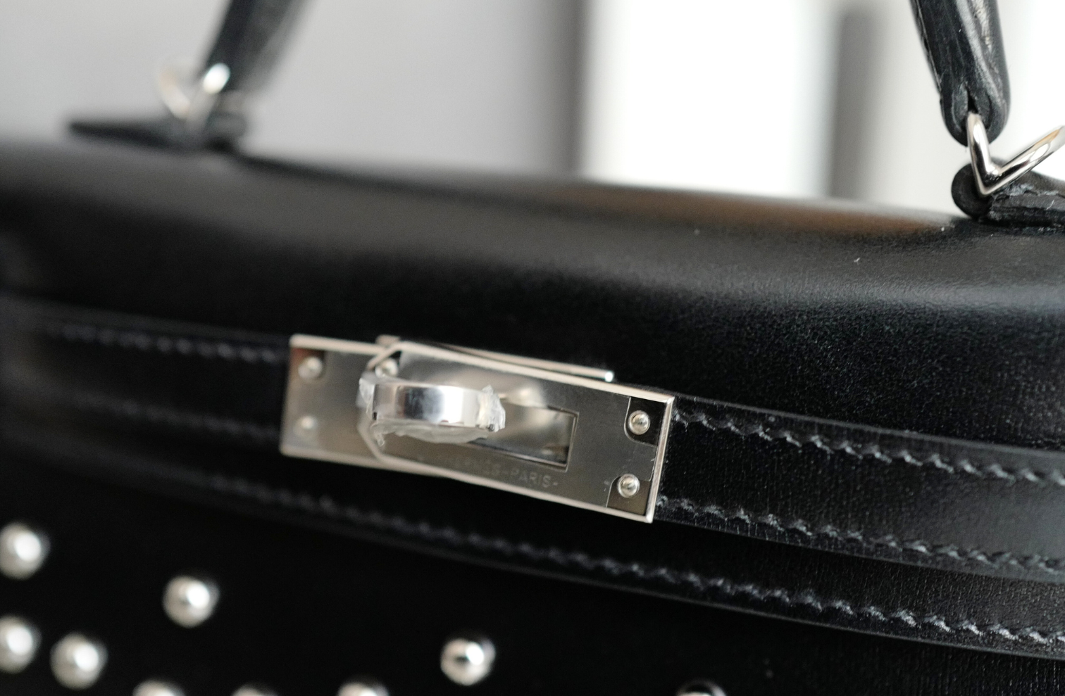 BNIB Hermès Kelly 20 Clouté Studded with Palladium Hardware